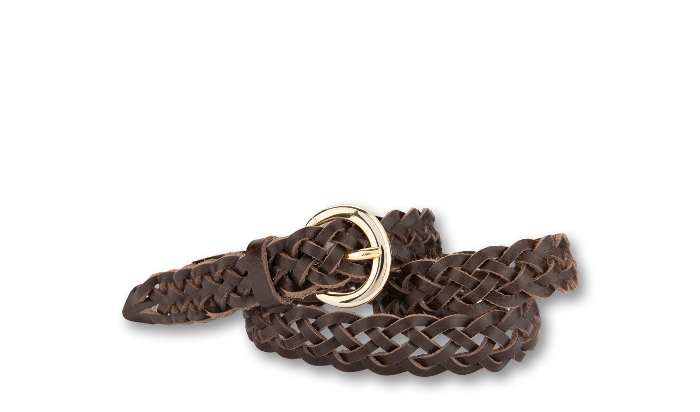 BERND GÖTZ Flechtgürtel "Flechtgürtel mit Goldschließe in Hufeisenform"