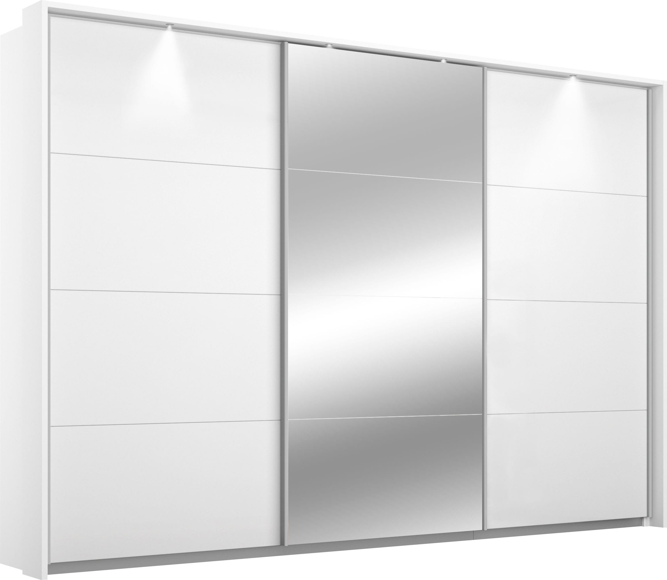 rauch "Kleiderschrank Schrank Garderobe Wäscheschrank Ankleide KULMBACH" optional mit Beleuchtung, Breiten 278/368 cm Höhen 214/233 cm, mit umfangreicher Innenausstattung und Passepartout MADE IN GERMANY