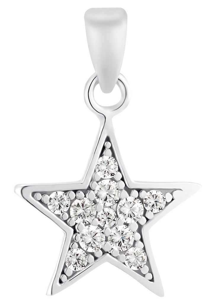 Amor Kettenanhänger »Star 2013717« mit Zirkonia (synth.)