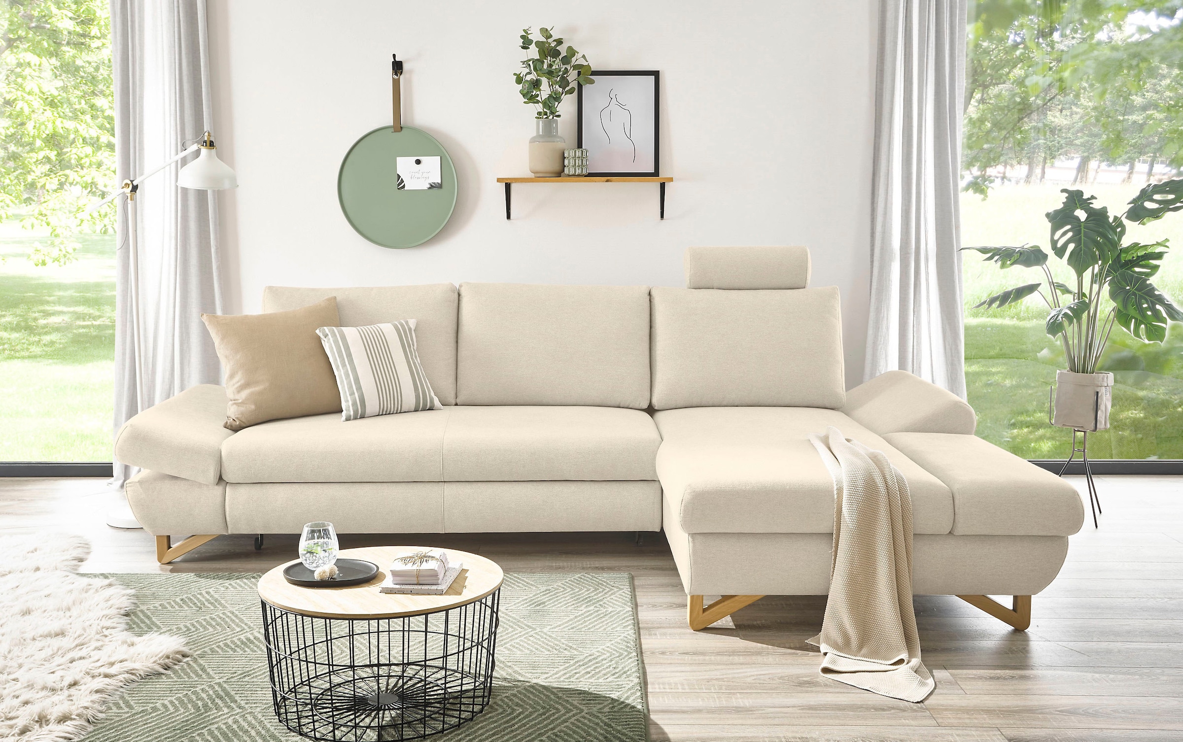 INOSIGN Schlafsofa »City/Giron«, komfortable Bettfunktion (Liegefläche 245 x 138 cm), sowie Bettkasten
