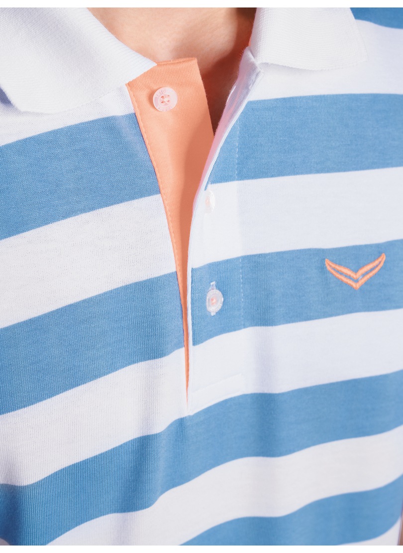 Trigema Poloshirt »TRIGEMA Heavy Poloshirt mit Ringelmuster«, (1 tlg.)