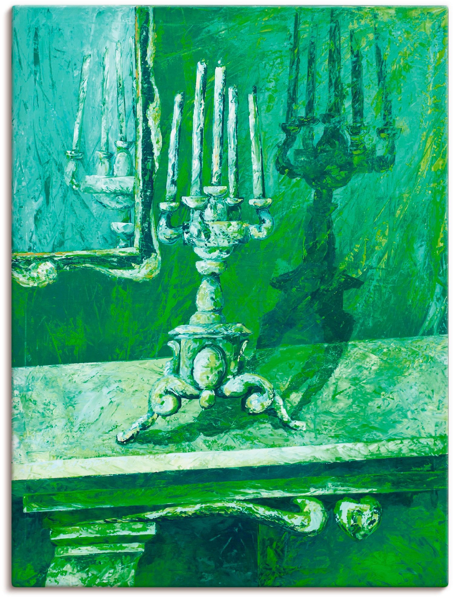 Leinwandbild »Barocker Leuchter«, Innenarchitektur, (1 St.), auf Keilrahmen gespannt
