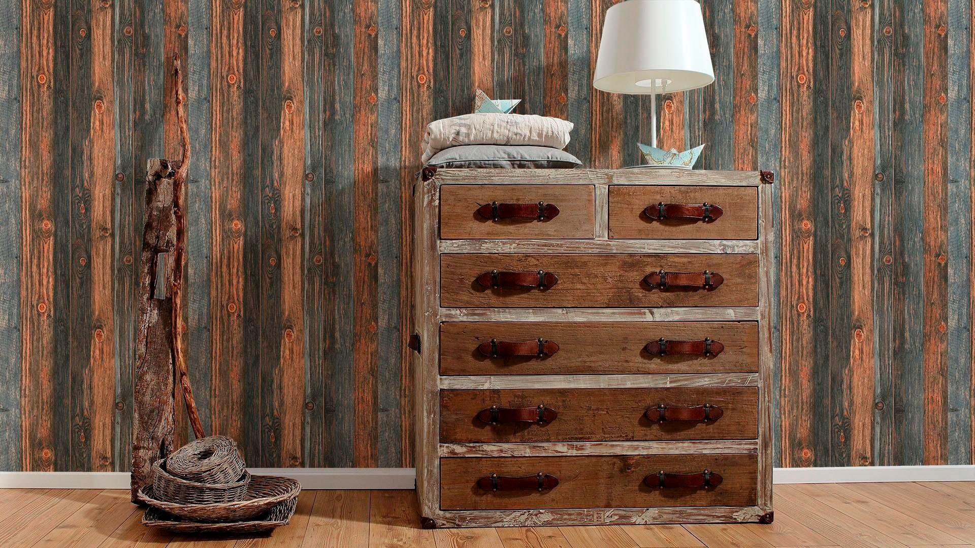 Papier peint Wood'N StoneWood'N Stone 2Elements 2 - AS-908612