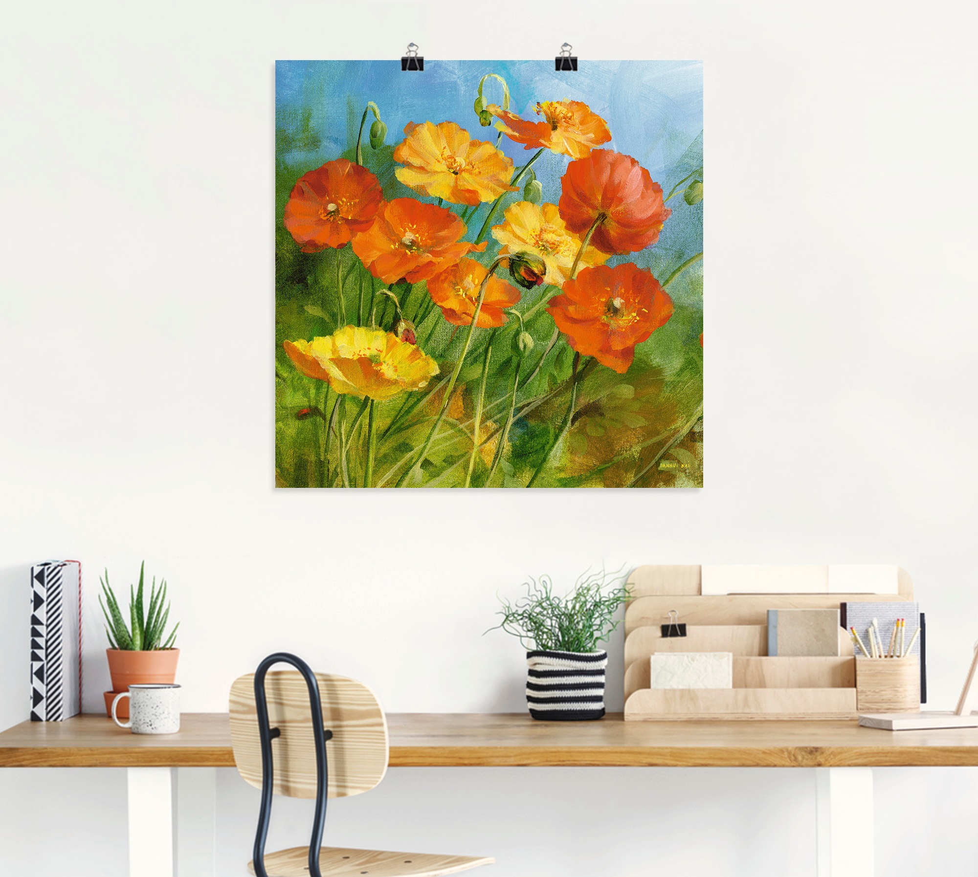 Artland Wandbild »Sommerfeld I«, Blumen, (1 St.), als Leinwandbild, Wandaufkleber oder Poster in versch. Größen