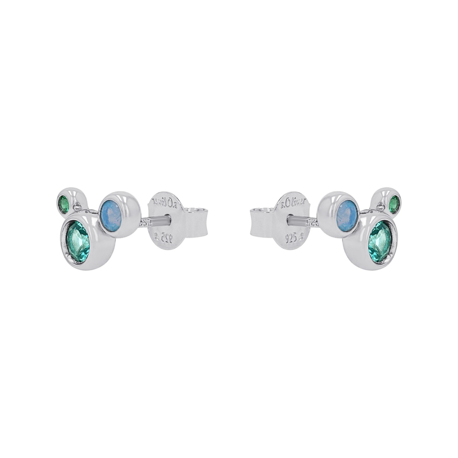 s.Oliver Paar Ohrstecker »2039704«, mit Zirkonia (synth.)
