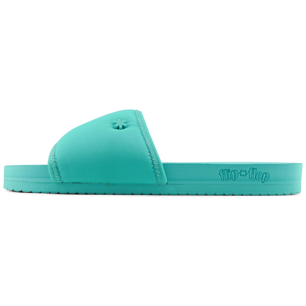 Flip Flop Pantolette »pool*neo flower«, Sommerschuh, Schlappen, Badeschuh mit breiter Bandage