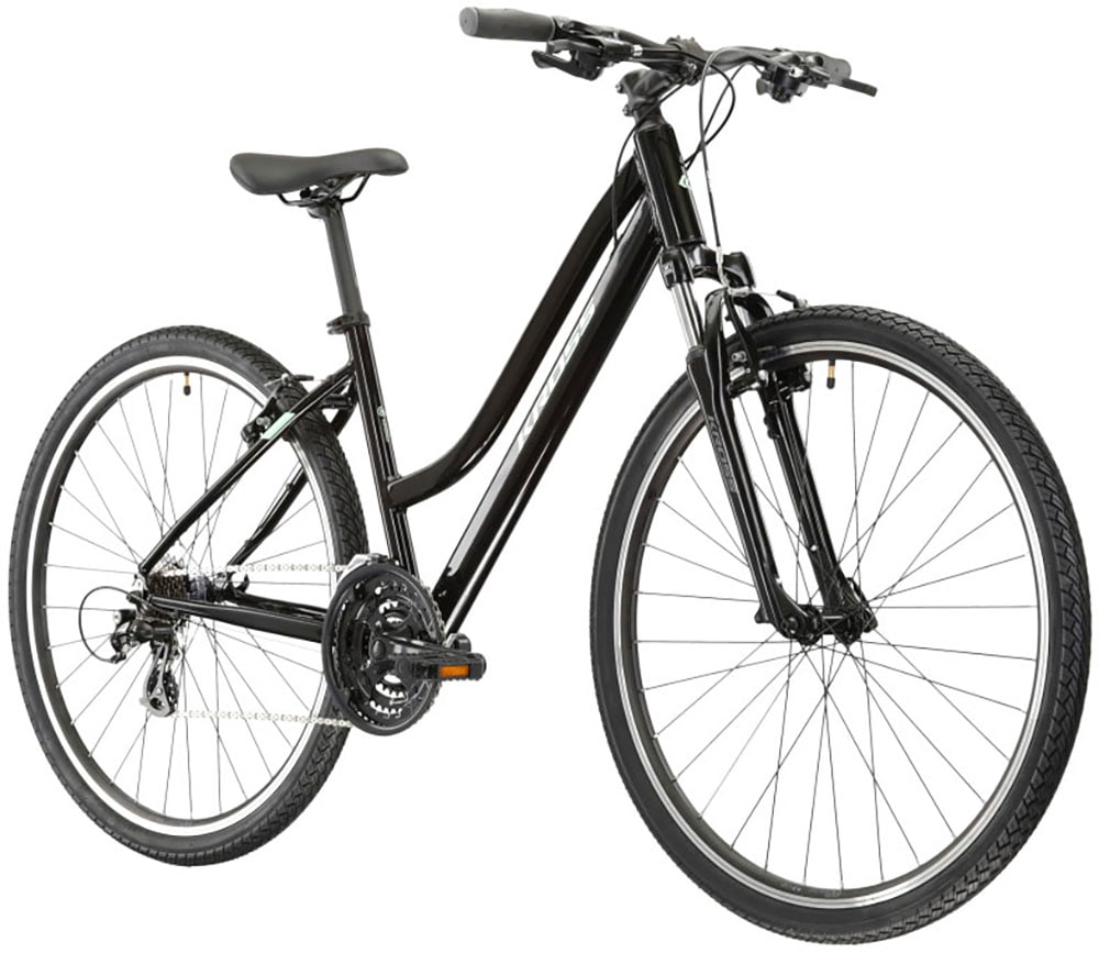 Kross Crossrad »KROSS Crossbike Evado 2.0 28" schwarz 21 Gänge«, 21 Gang, Shimano, Tourney Schaltwerk, Kettenschaltung