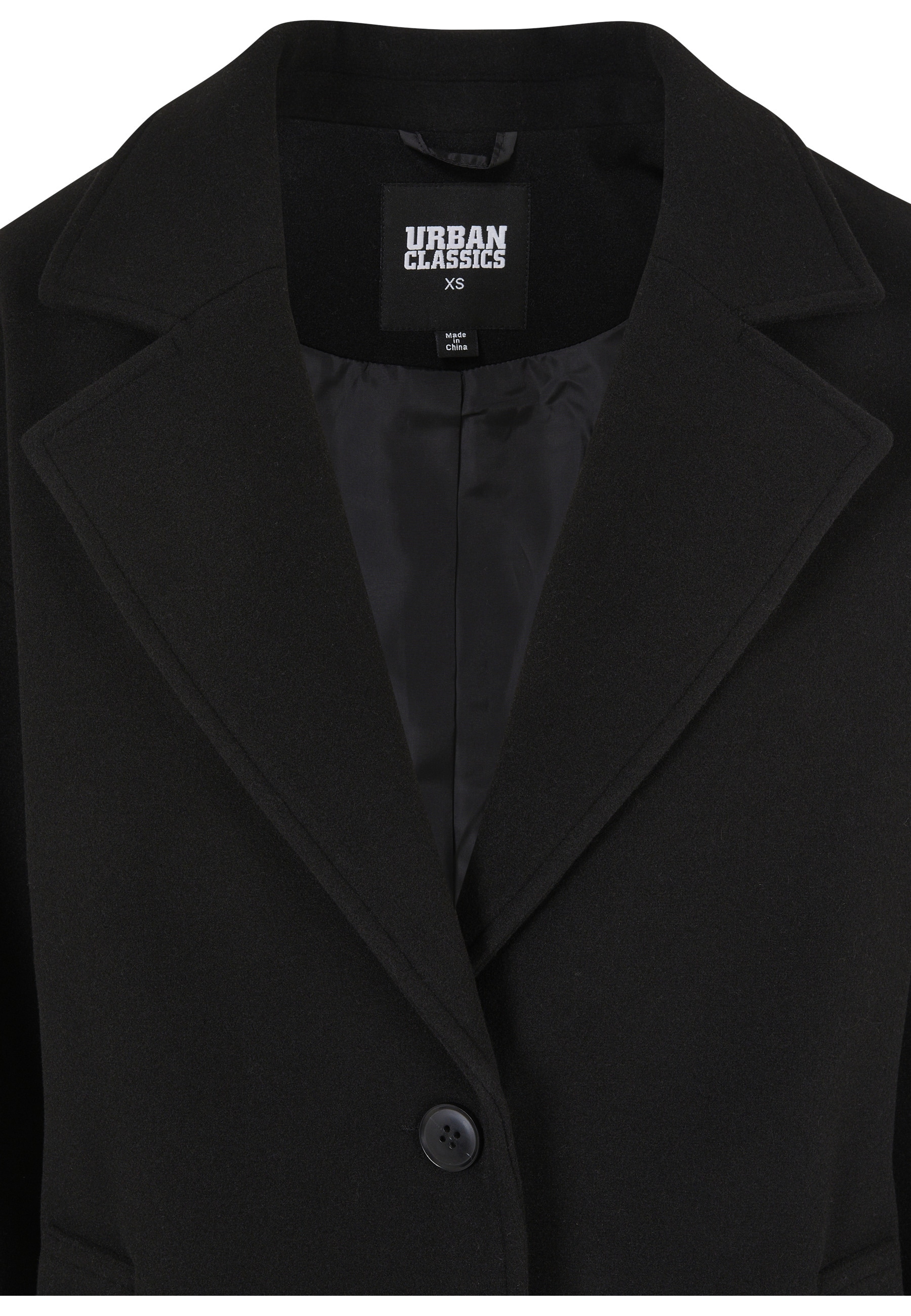 URBAN CLASSICS Winterjacke »Urban Classics Damen Ladies Oversized Long Coat« 1 Stk. tlg. ohne Kapuze