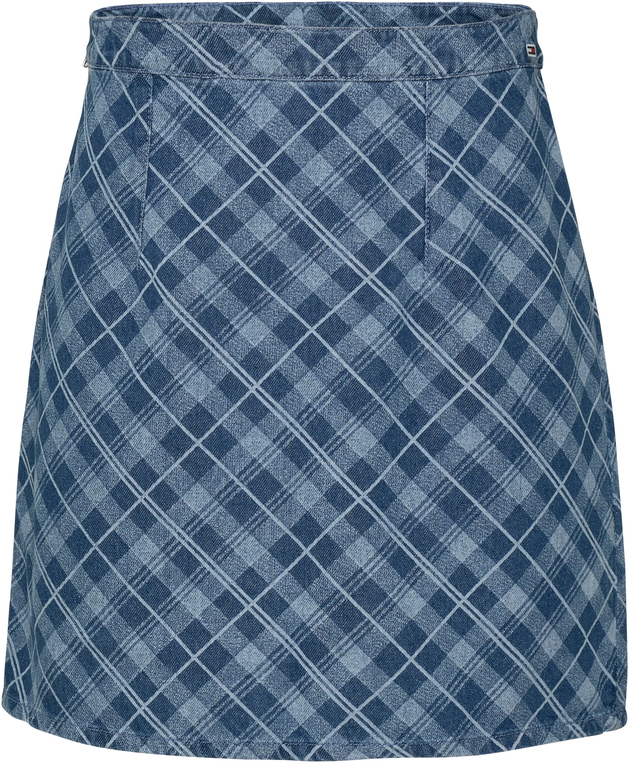 Tommy Jeans Webrock »TJW TARTAN CHECK CHAMBRAY SKIRT«, Webrock im modischem Tartan Karodessin