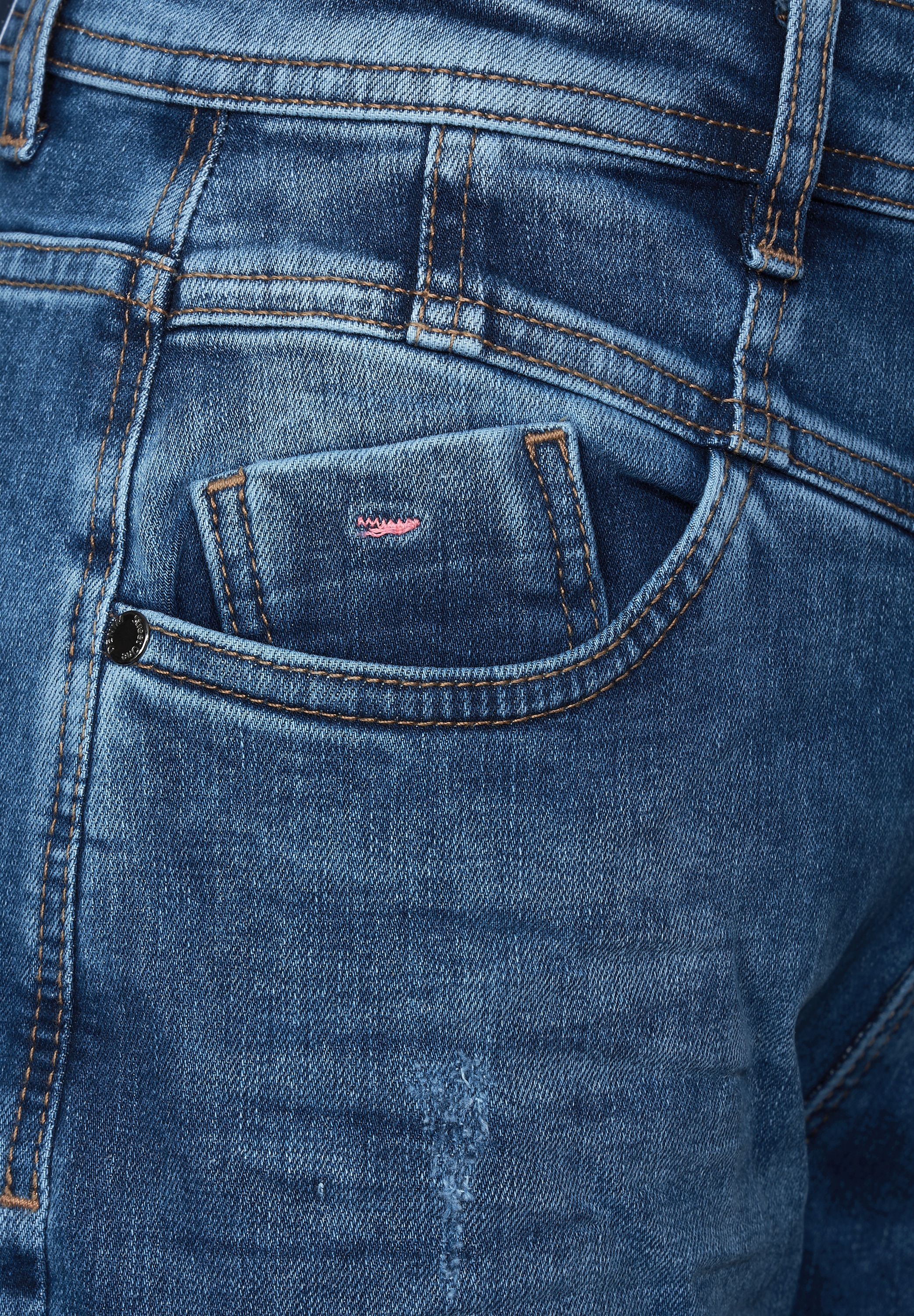 STREET ONE Loose-fit-Jeans, High Waist