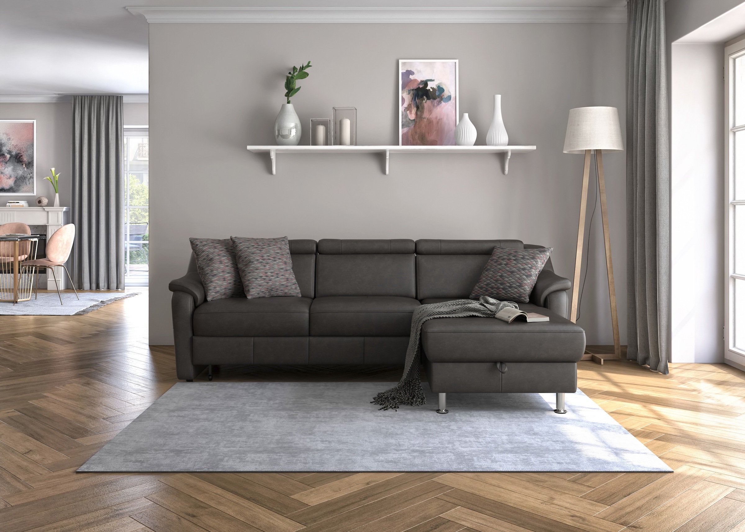 sit&more Ecksofa Freetown L-Form, inklusive Kopfteilverstellung günstig online kaufen