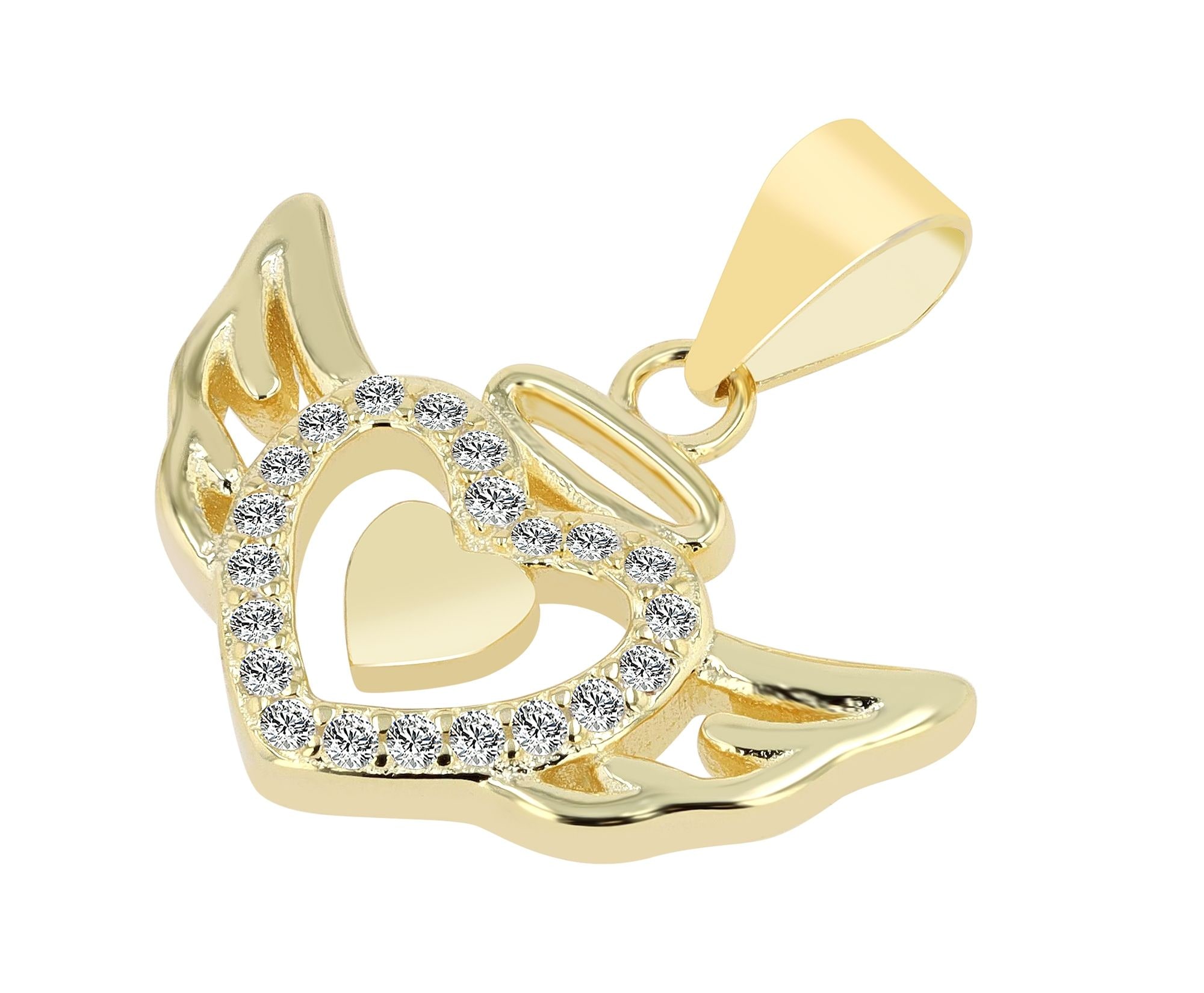 Adelia´s Kettenanhänger »Damen Anhänger – Flügel Anhänger aus 925 Silber mit Zirkonia« ()  Perfekt als Geschenk zum Muttertag