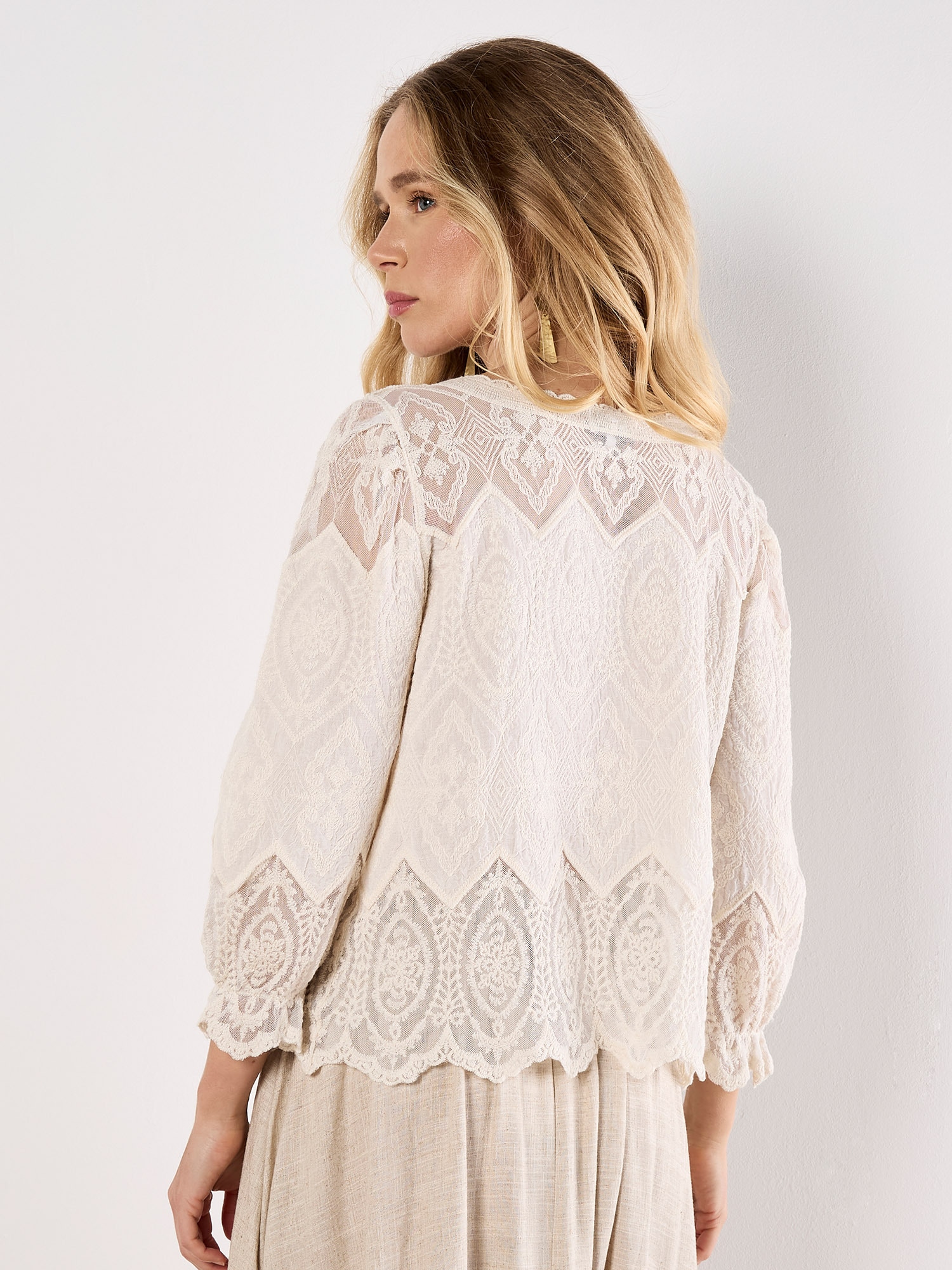 Apricot Cardigan »Bluse« mit Stickerei
