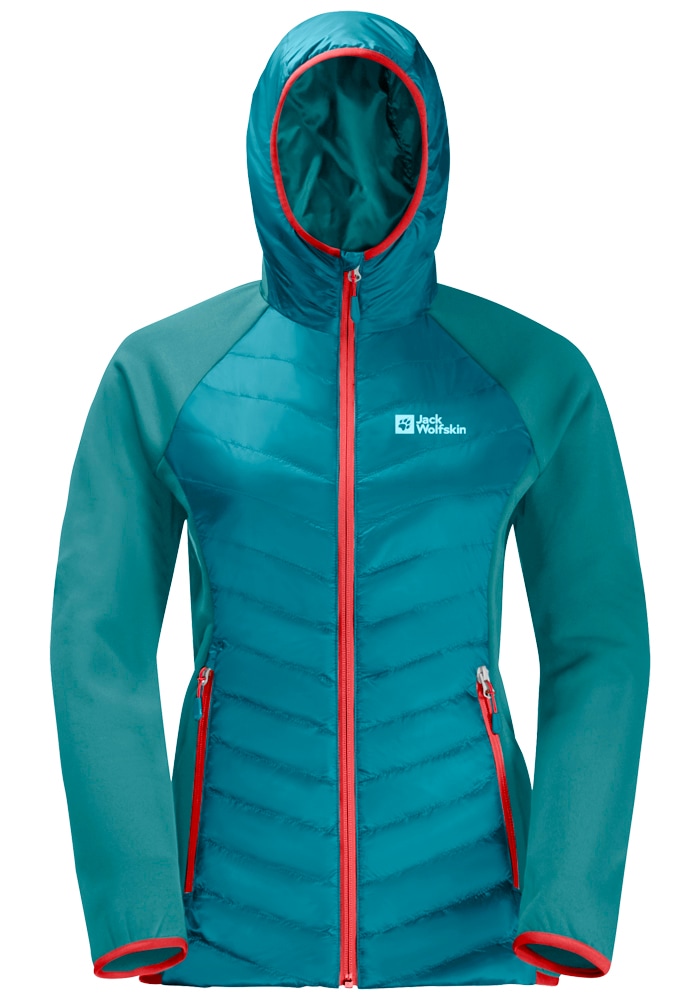 Jack Wolfskin BAUR HYBRID bestellen W«, | Kapuze PRO »ROUTEBURN Hybridjacke mit