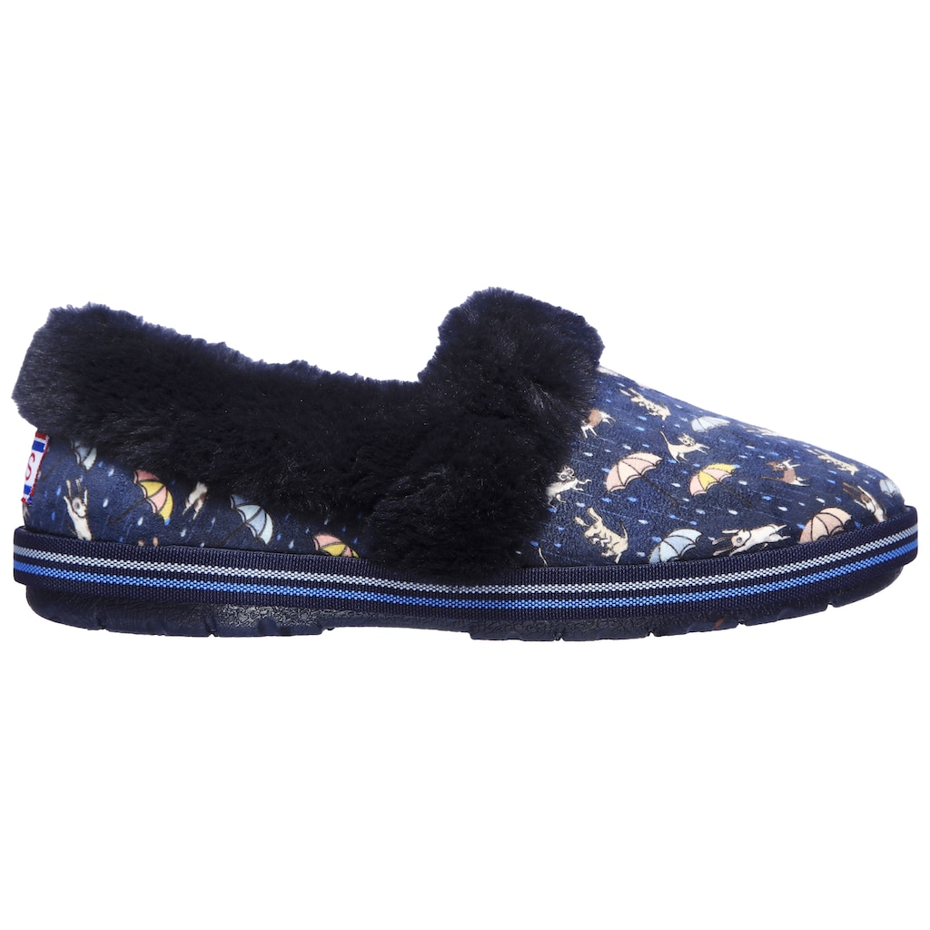 Skechers Pantoffel »TOO COZY MOVIE NIGHT«, mit witzigem Hunde- und Katzenprint