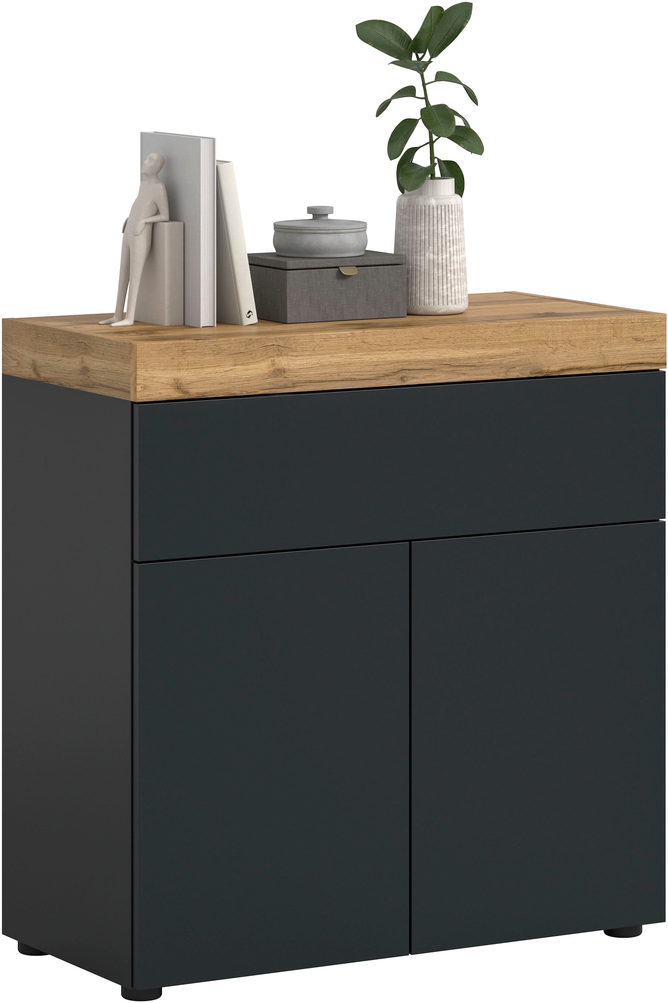 OTTO home Kommode »MAMBO, TOPSELLER!, Breite 77cm, 2 Türen, 1 Einlegeboden, 1 Schubkasten« 1 Stk. tlg. Kommode, Anrichte, Wohnzimmer, Schlafzimmer
