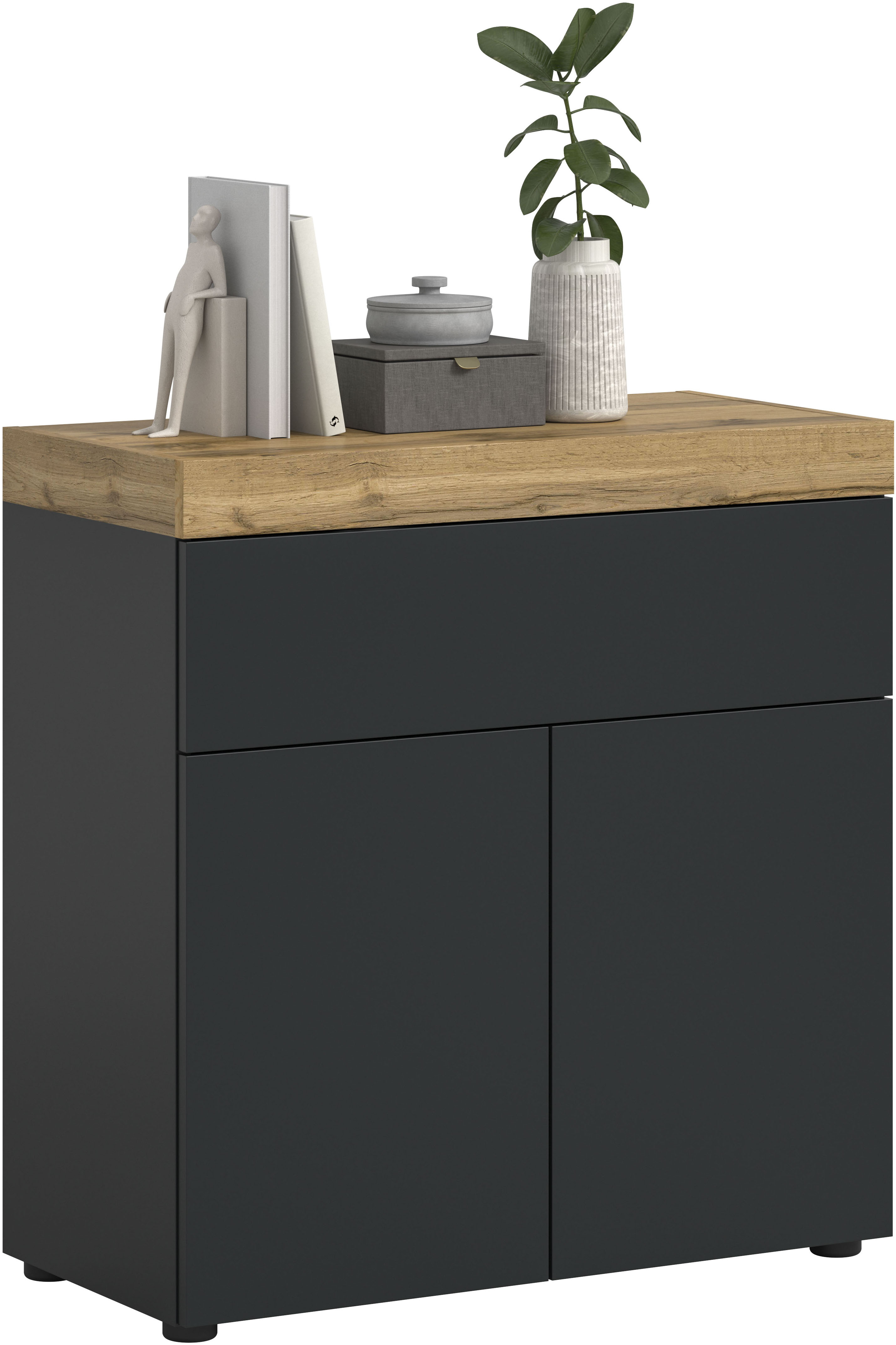OTTO home Kommode "MAMBO, TOPSELLER, Breite 77cm, 2 Türen, 1 Einlegeboden, 1 Schubkasten" 1 Stk. tlg. Kommode, Anrichte, Wohnzimmer, Schlafzimmer