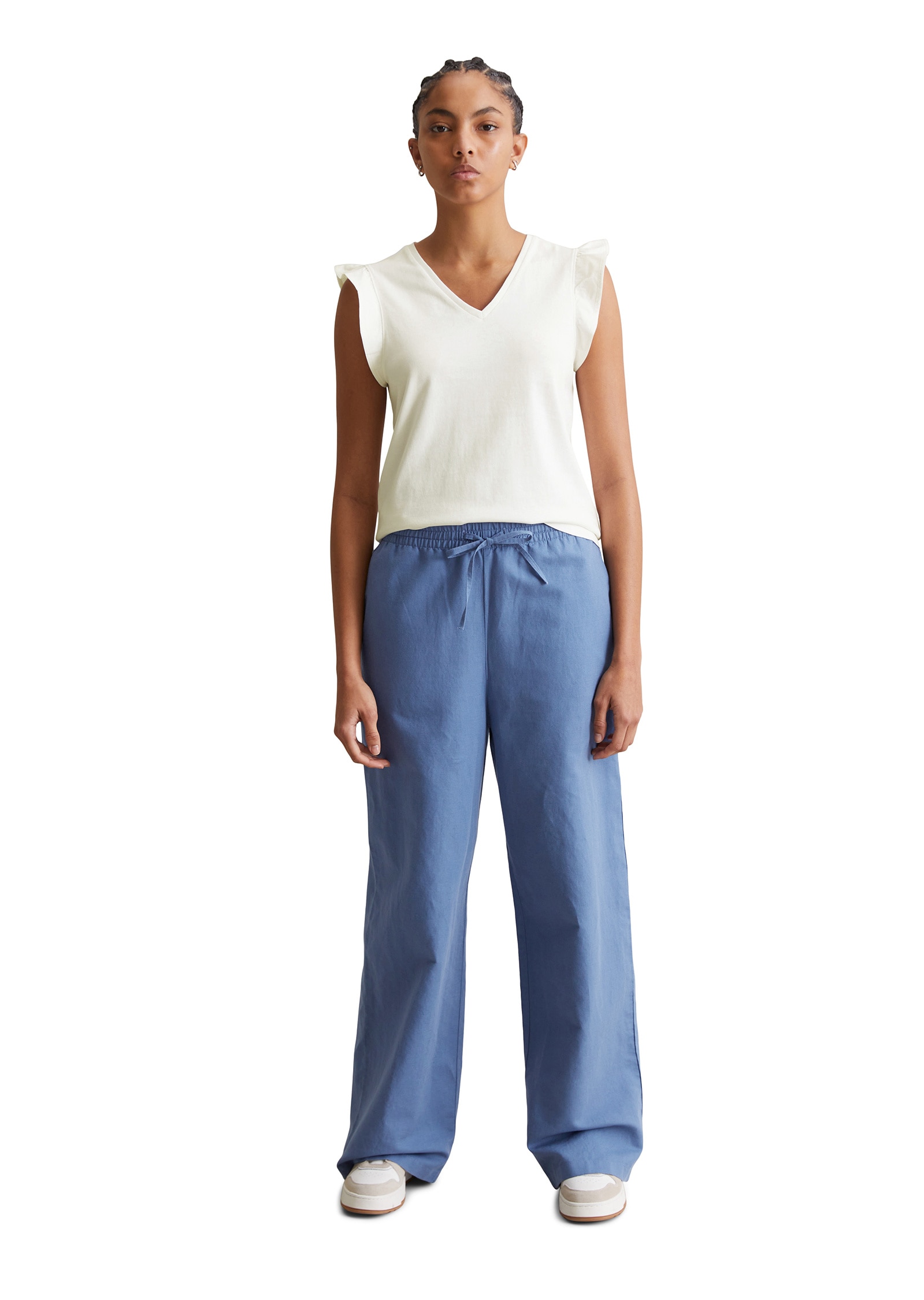 Marc O'Polo DENIM T-Shirt »aus Material-Mix«