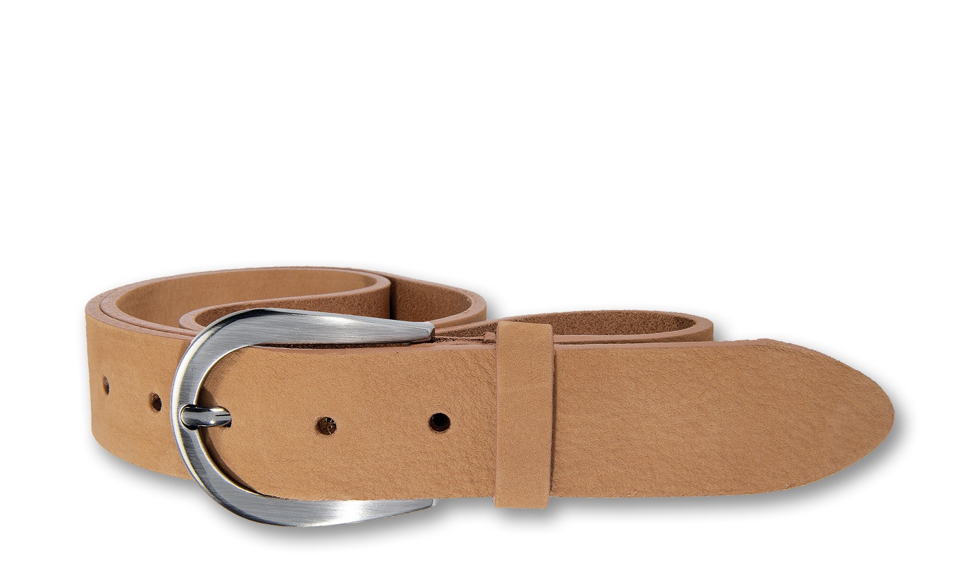 Silbergift Ledergürtel "Ledergürtel mit dunkler Schließe in Hufeisenform" günstig online kaufen