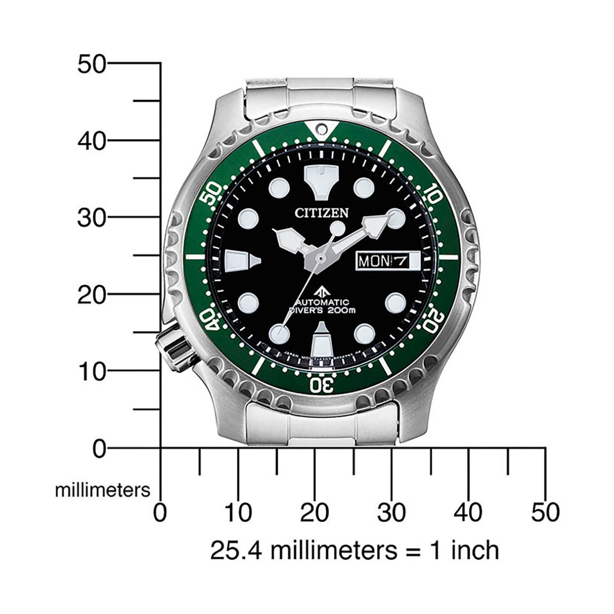 Citizen Automatikuhr »Promaster Mechanical Diver«, Armbanduhr, Herrenuhr, Damenuhr, Taucheruhr, bis 20 bar wasserdicht