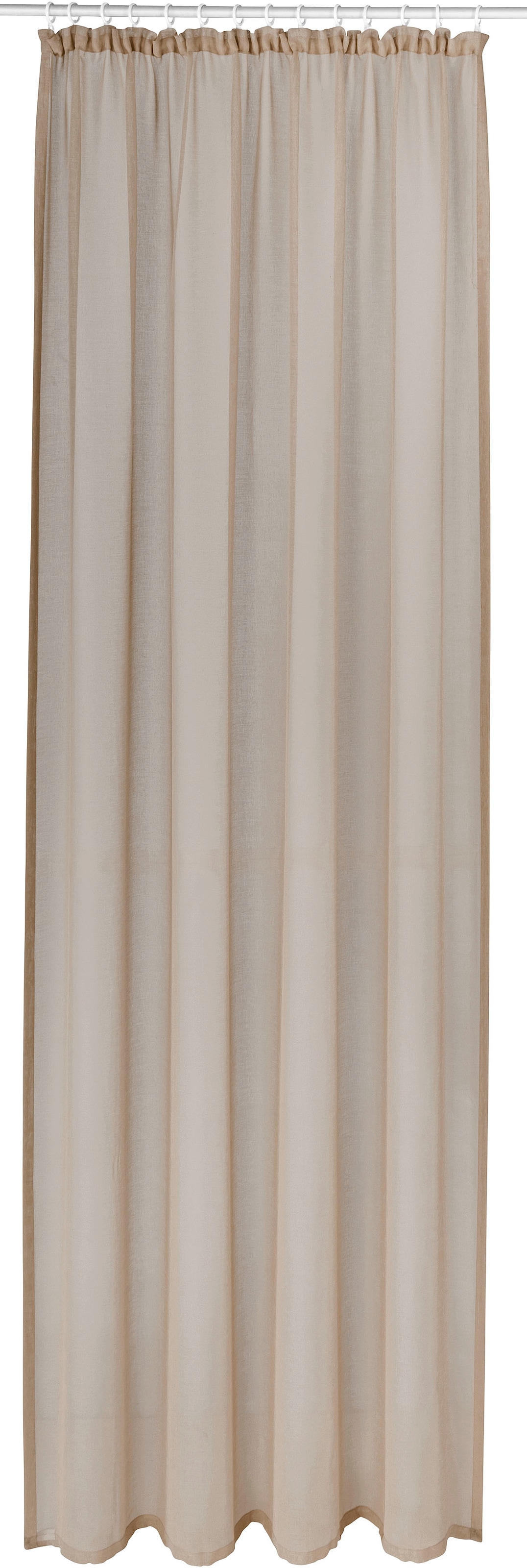 OTTO home "TENDER" Kräuselband 1 Stk. tlg. Leinen Optik mit Struktur, monoc günstig online kaufen