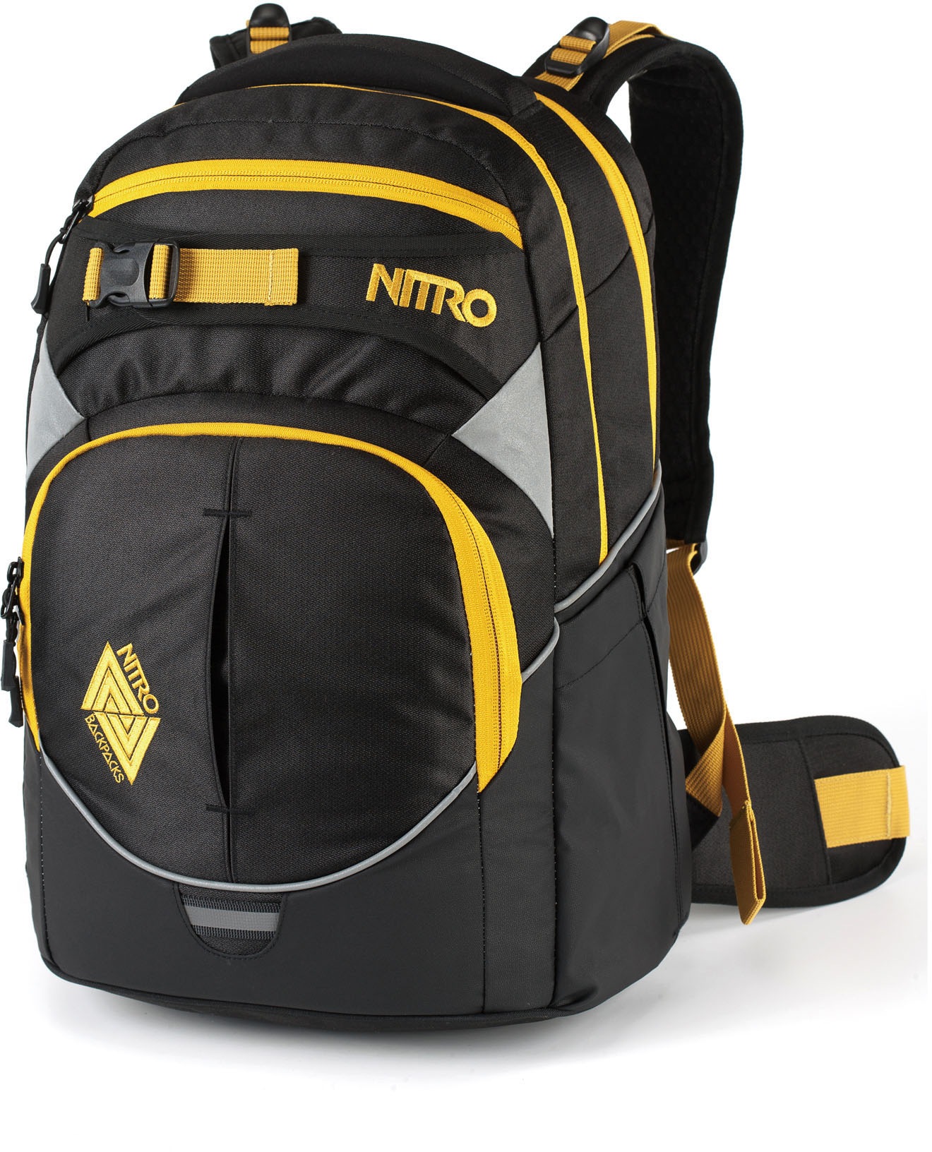 NITRO Schulrucksack »Superhero, Golden Black«, Reflektoren kaufen