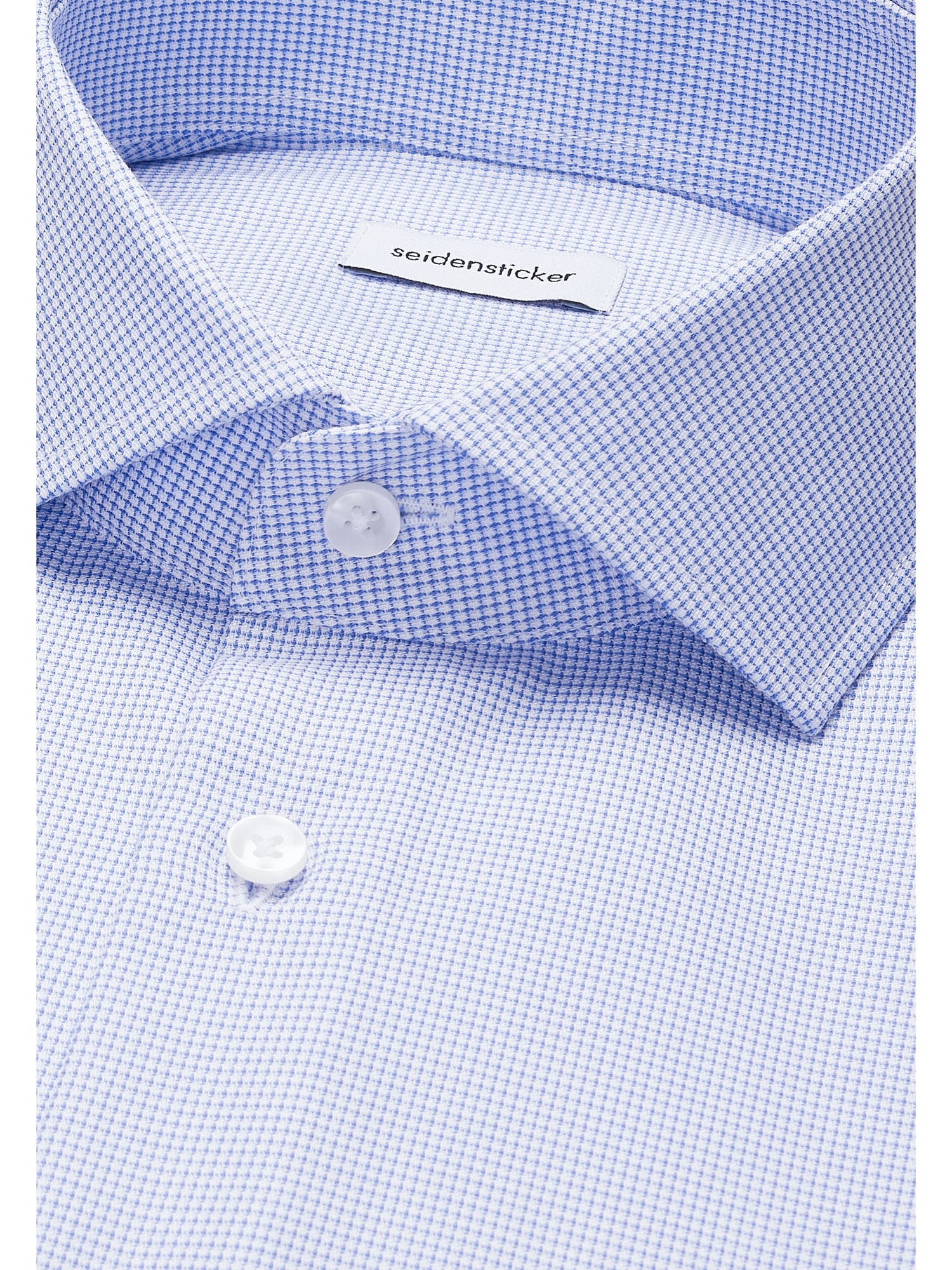 seidensticker Businesshemd »Schwarze Rose« Slim 1/2 Kentkragen Struktur