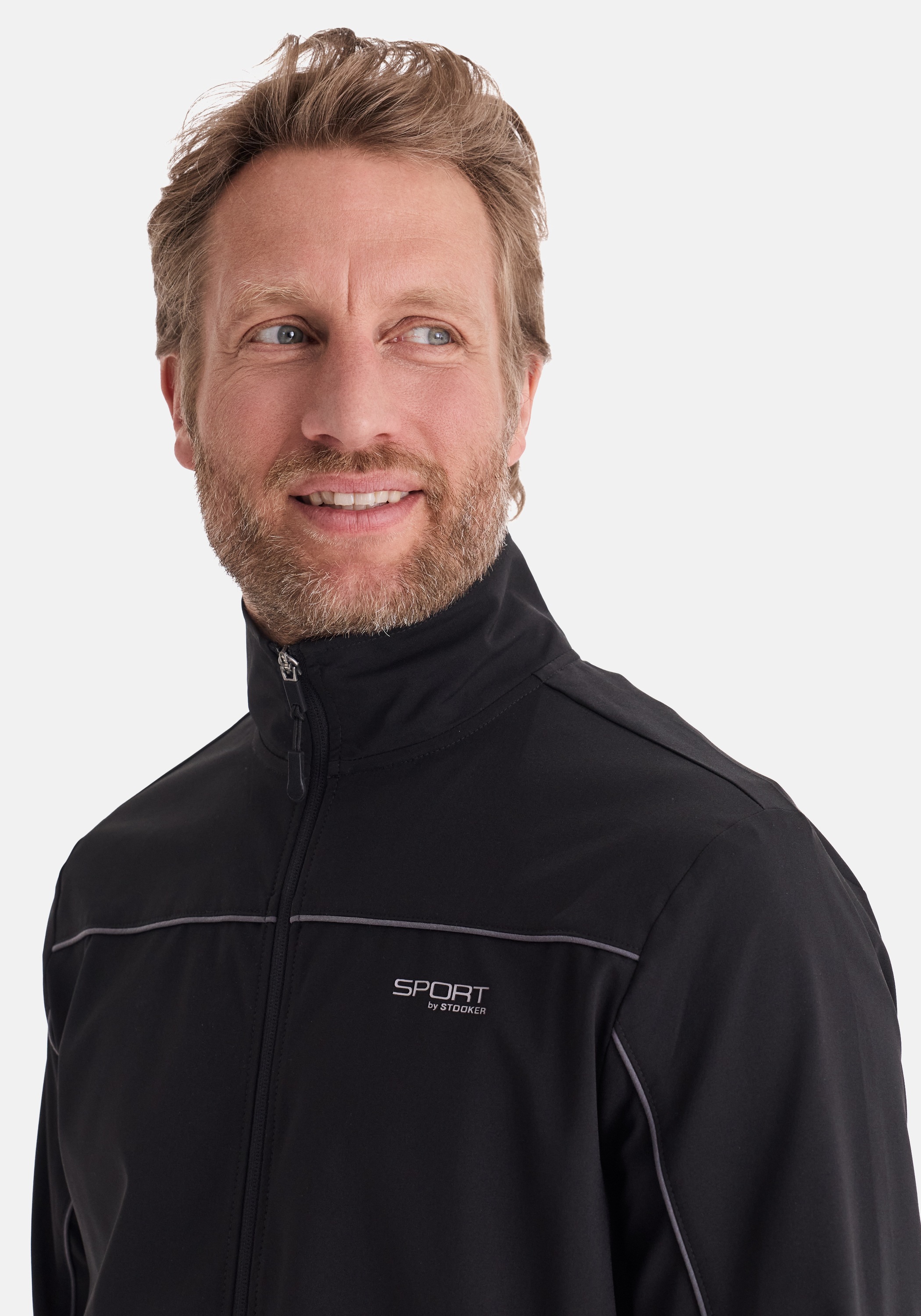 Stooker Men Sweatjacke »SIDNEY Sweatjacke Sportjacke« Sportjacke Stehkragen Regular Fit für Herren