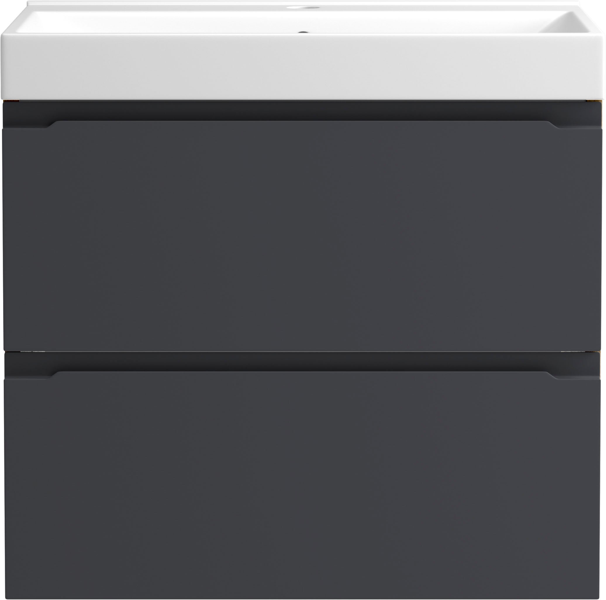 welltime Waschtisch »CABO, Waschtisch« matt grau, griffloses Design