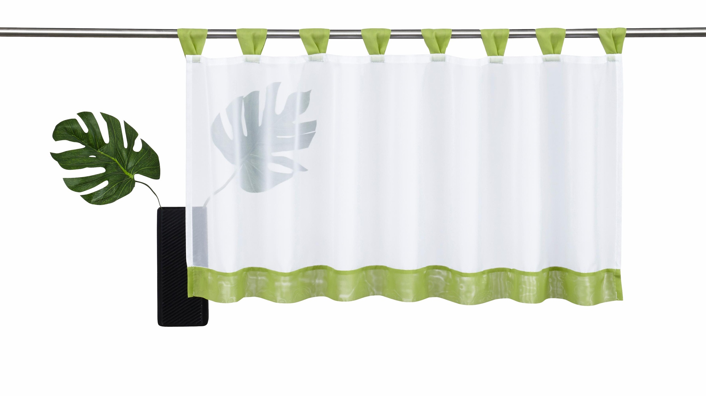 my home Scheibengardine "Bitola" Schlaufen 1 Stk. tlg. Fertiggardine, trans günstig online kaufen