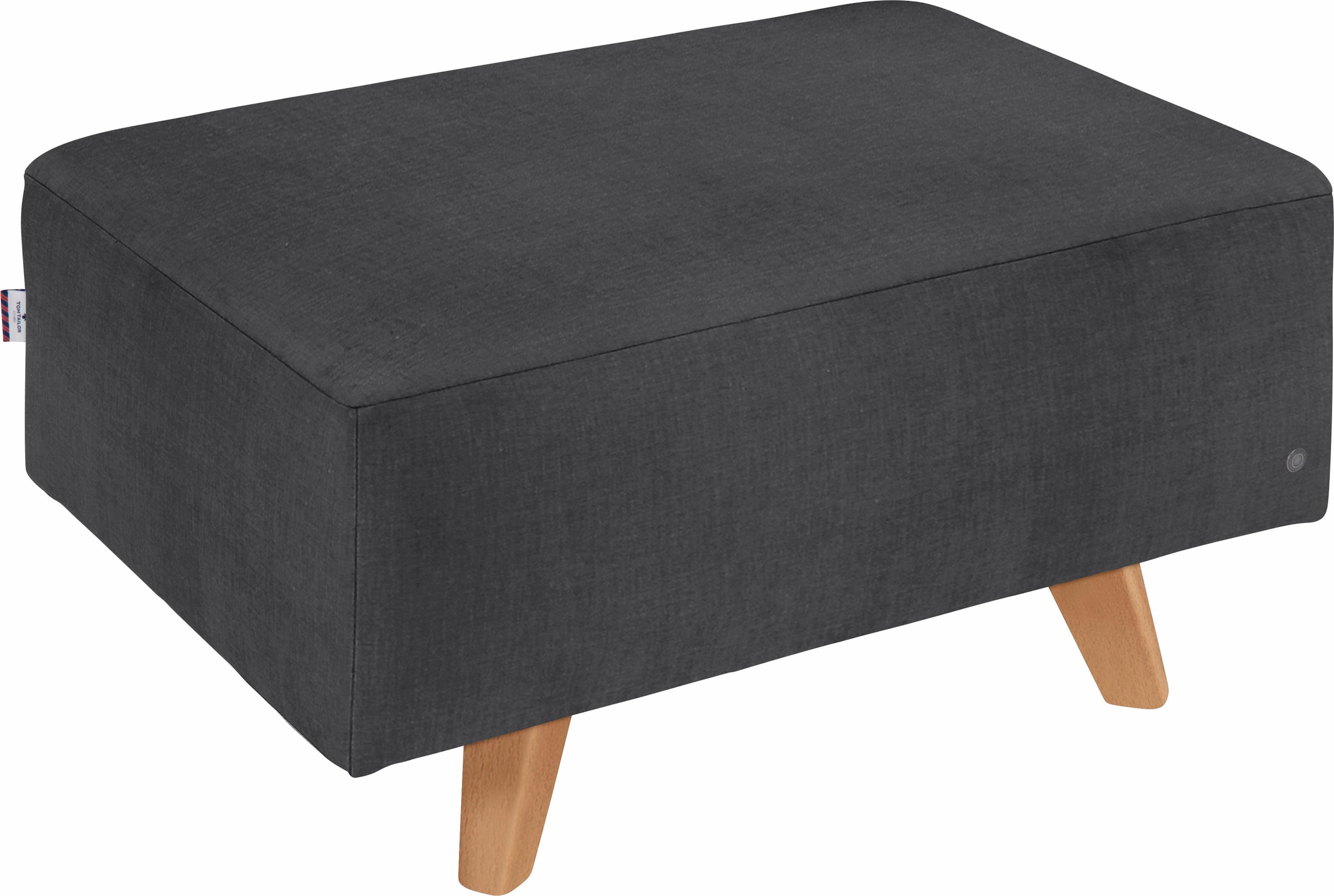 TOM TAILOR HOME Hocker "NORDIC PURE", Breite 85 cm, Füße Buche natur