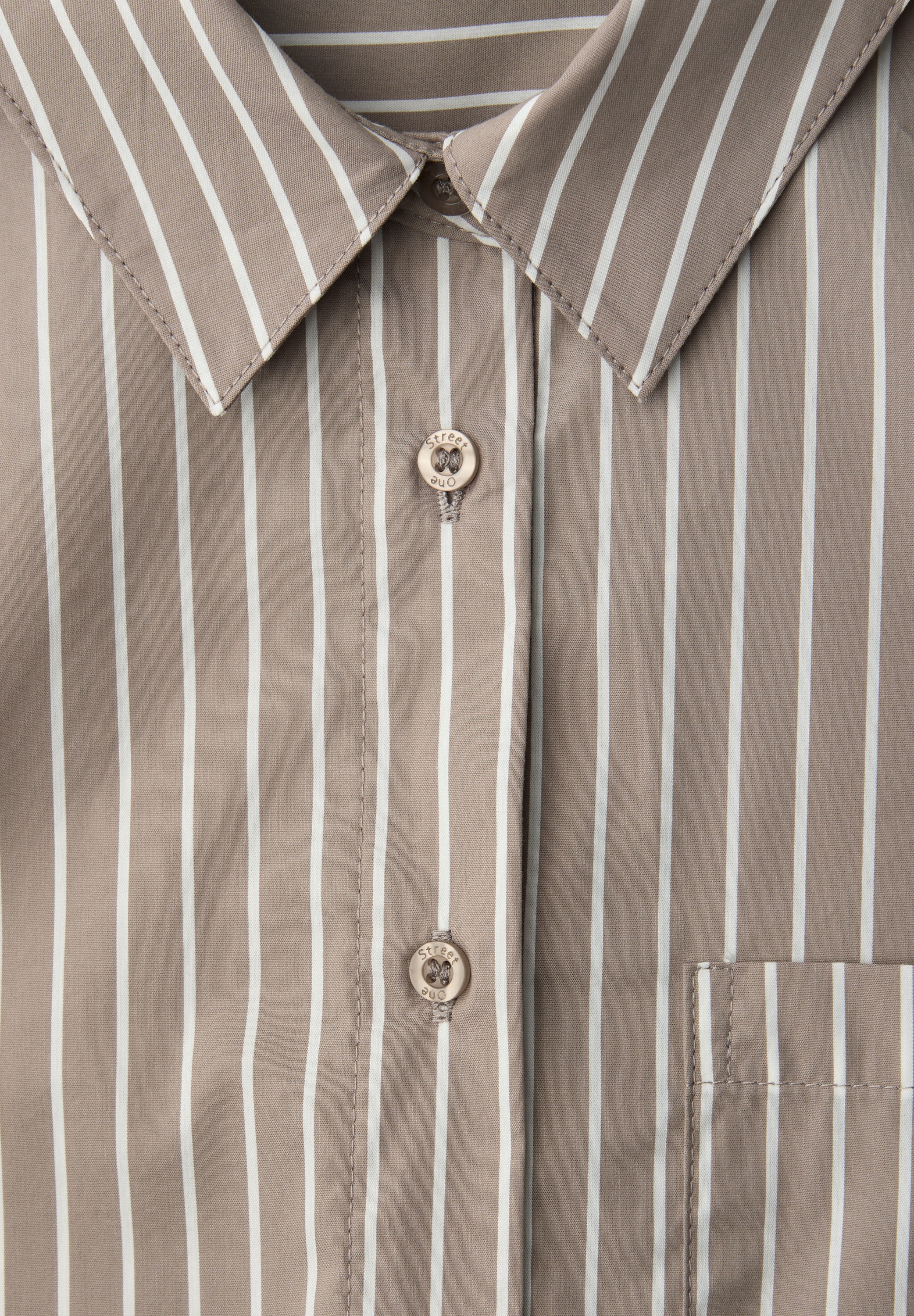 STREET ONE Langarmbluse mit Brusttasche