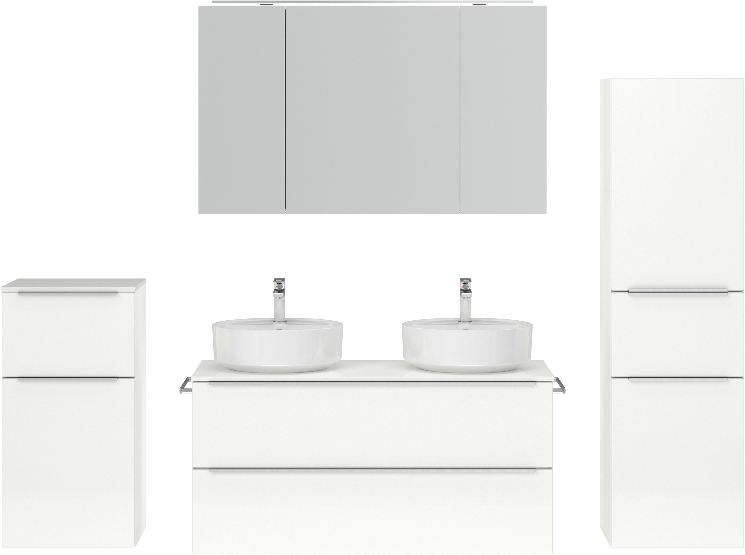 nobilia Badmöbel-Set "Alvene" vormontiert, mit Soft-Close, 4 Stk. tlg. günstig online kaufen
