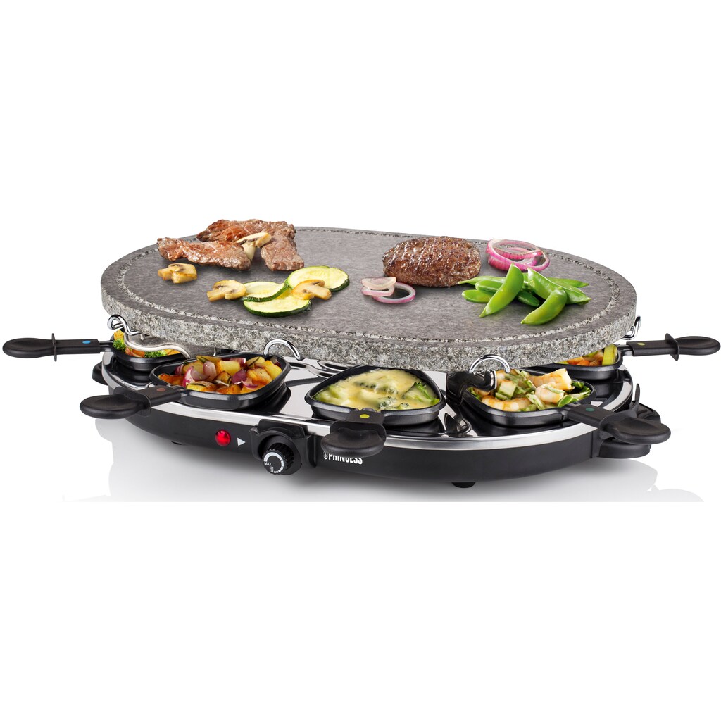 PRINCESS Raclette »162720«, 8 St. Raclettepfännchen, 1200 W