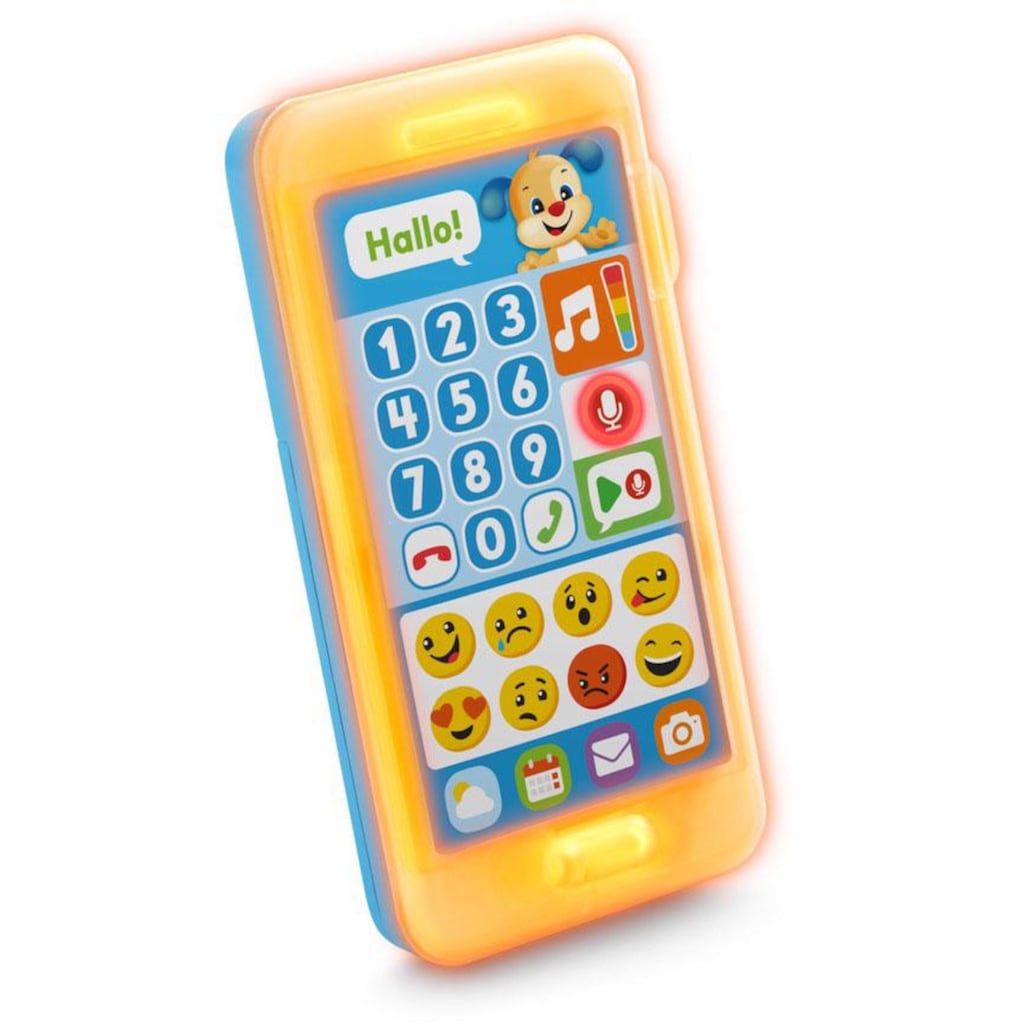 Fisher-Price® Spieltelefon »Lernspaß Hündchens Smart Phone«, mit Licht- und Soundeffekten