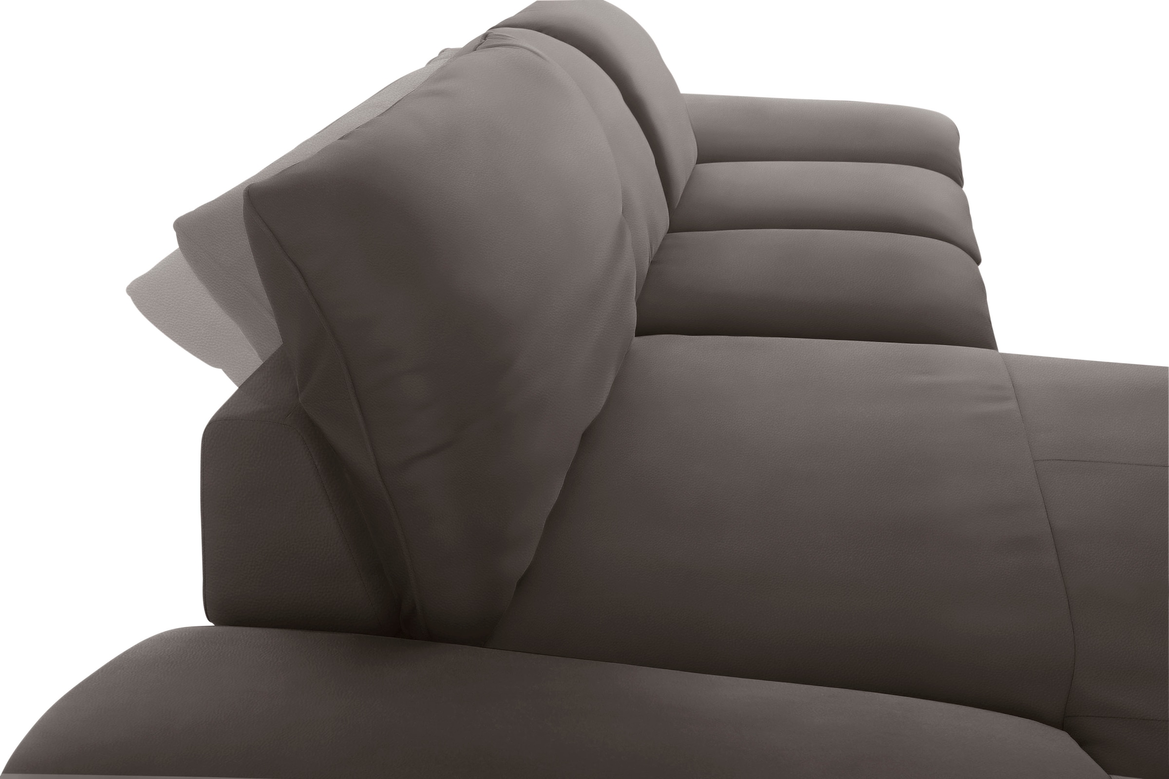 W.SCHILLIG Ecksofa »enjoy&MORE, Designsofa, elegant und bequem, L-Form«, Sitztiefenverstellung, Füße schwarz pulverbeschichtet, Breite 310 cm