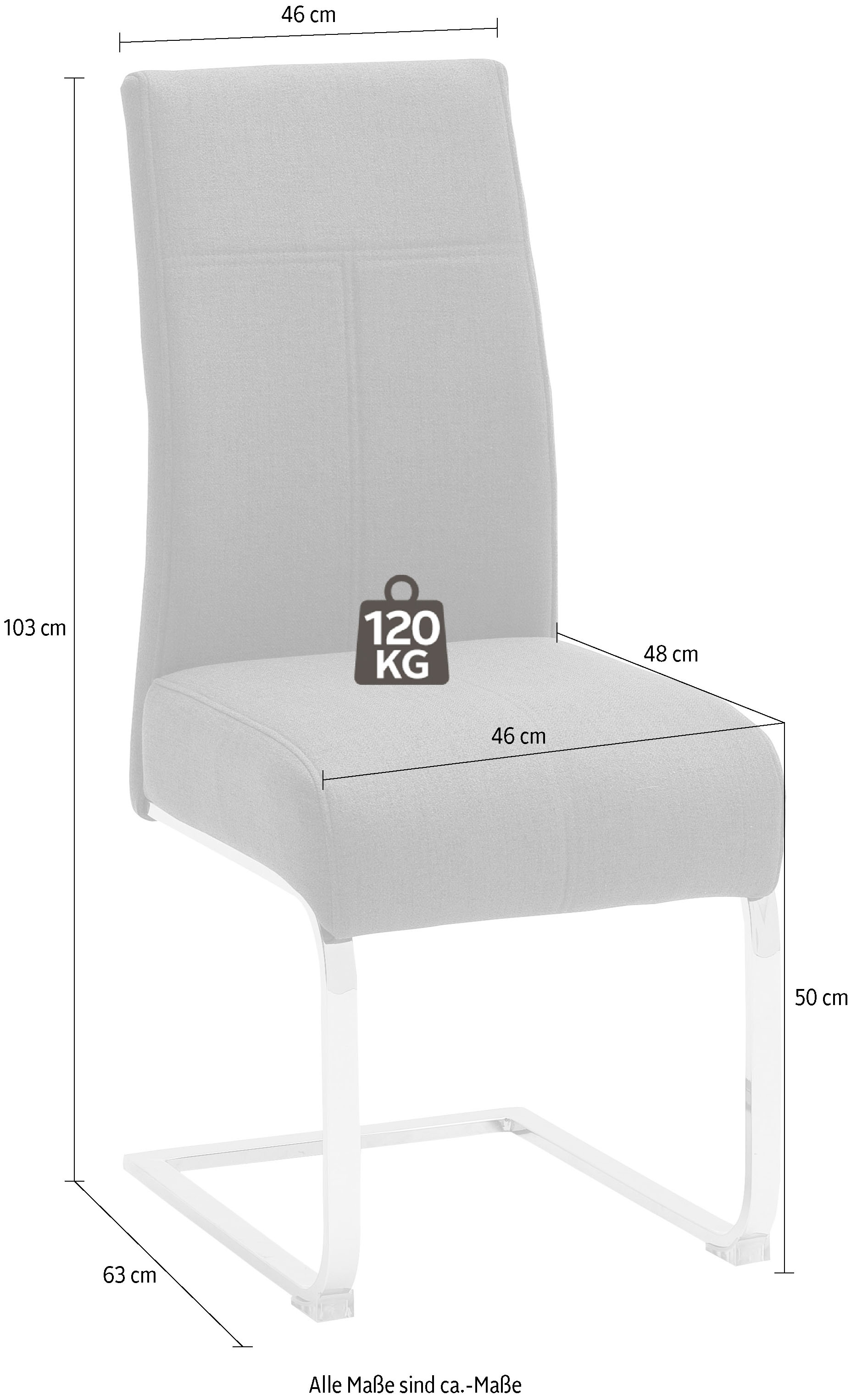 MCA furniture Esszimmerstuhl »Foshan«, (Set), Aqua 2 Stoffbezug, mit Resistant, | Taschenfederkern, Stuhl bestellen 120 St., Stoffbezug Kg BAUR bis