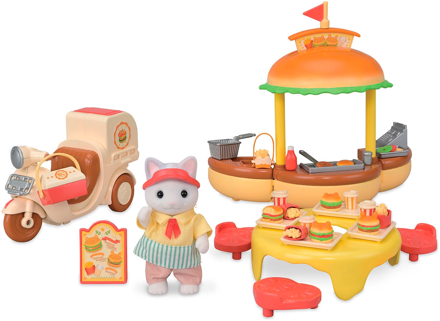 Sylvanian Families Spielwelt »Mobiler Hamburger Imbiss mit Figur«