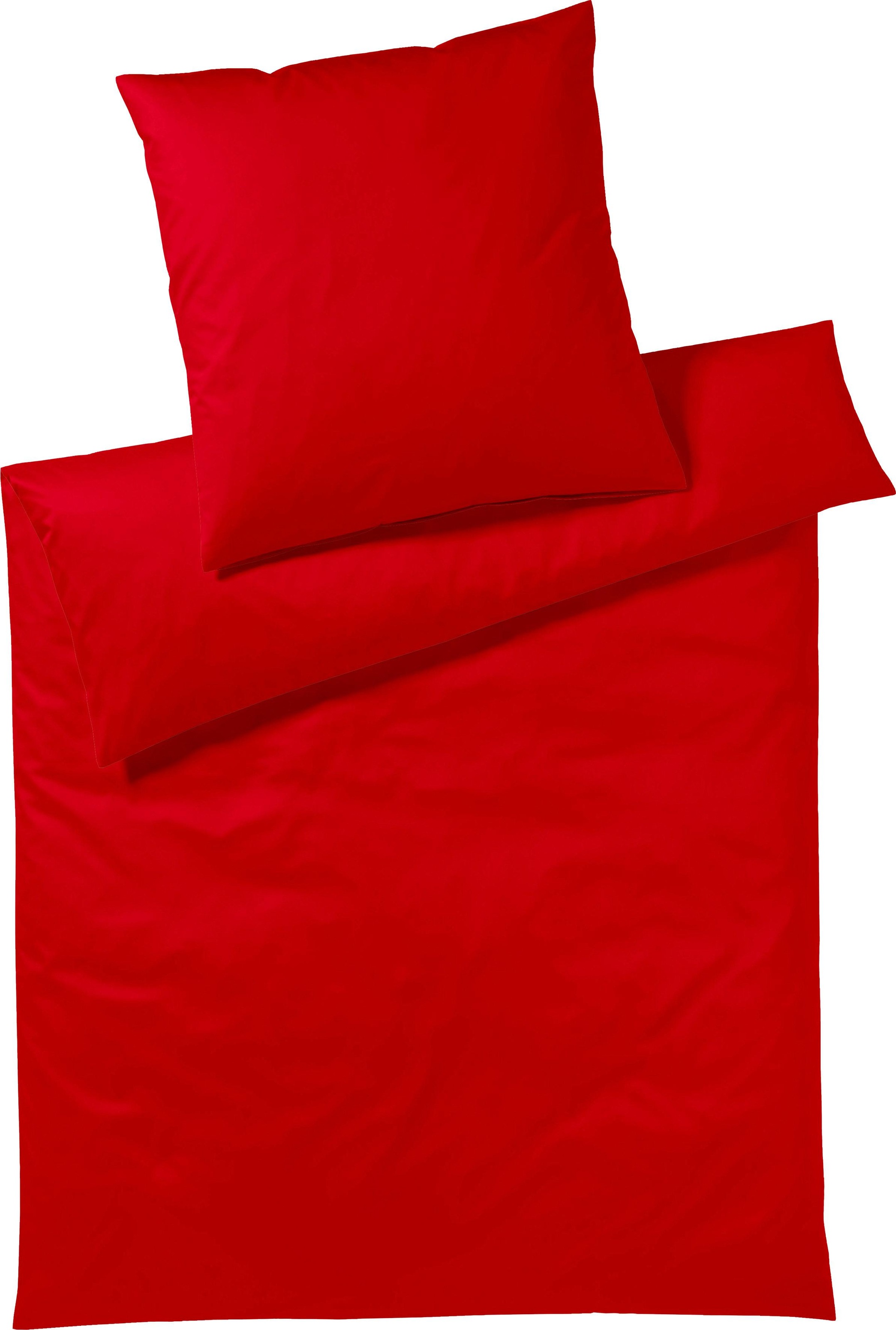 Yes for Bed Bettwäsche "Pure & Simple Uni in Gr. 135x200, 155x220 oder 200x200 cm" 2 Stk. Bettwäsche aus Baumwolle, zeitlose Bettwäsche mit seidigem Glanz