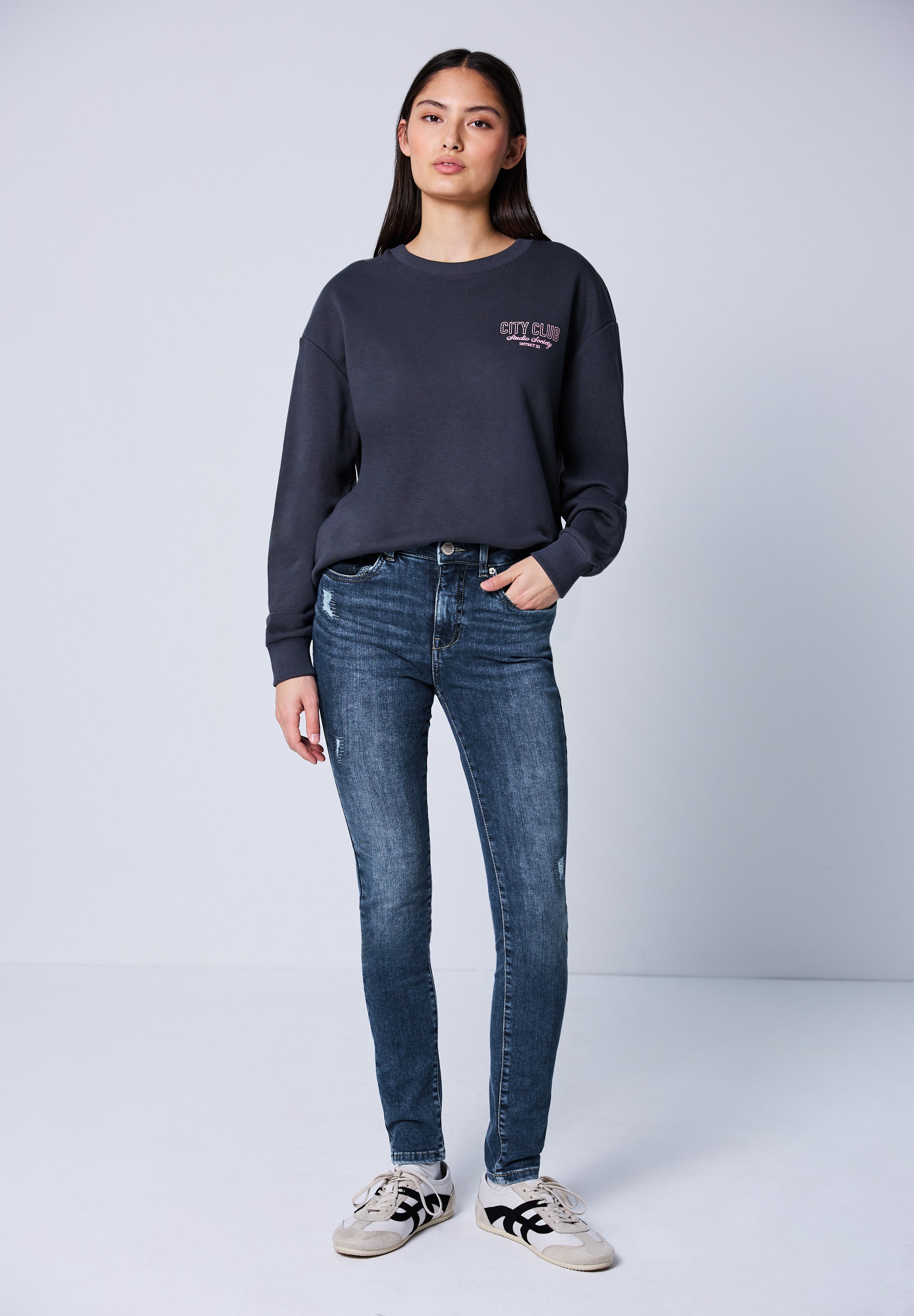 STREET ONE STUDIO Skinny-fit-Jeans 5-Pocket-Style