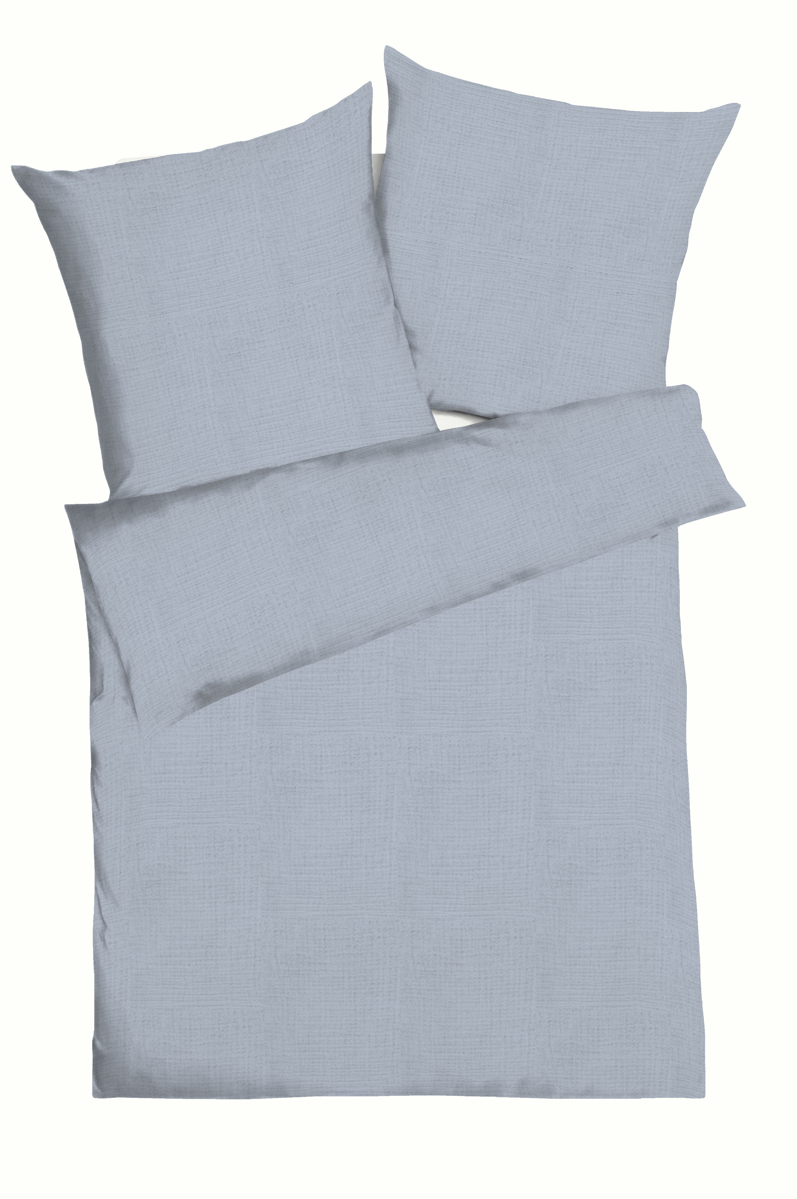 Bettwäsche KAEPPEL, blau, Musselin, Obermaterial: 100% Baumwolle, Bettwäsche, "Uni", Unifarben