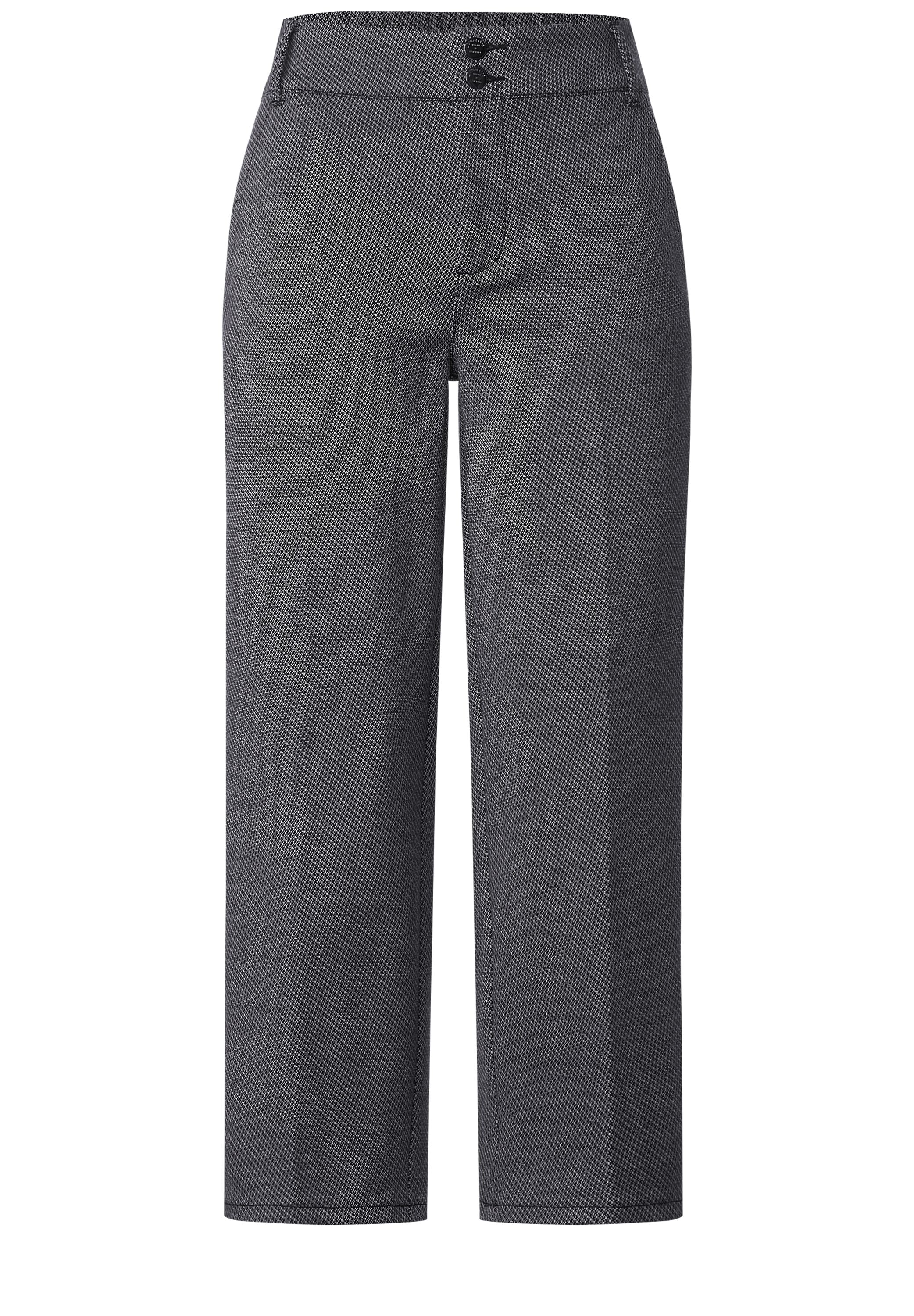 STREET ONE Stoffhose »Jacquard Casual Fit Hose«, Zweifarbiges Jacquard-Muster