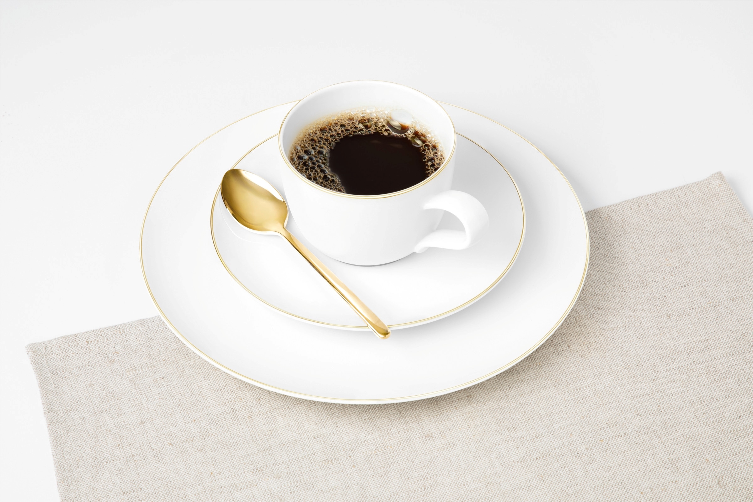 Seltmann Weiden Untertasse »Liberty - Goldrand«, (1 St.), Teeuntertasse 13 cm