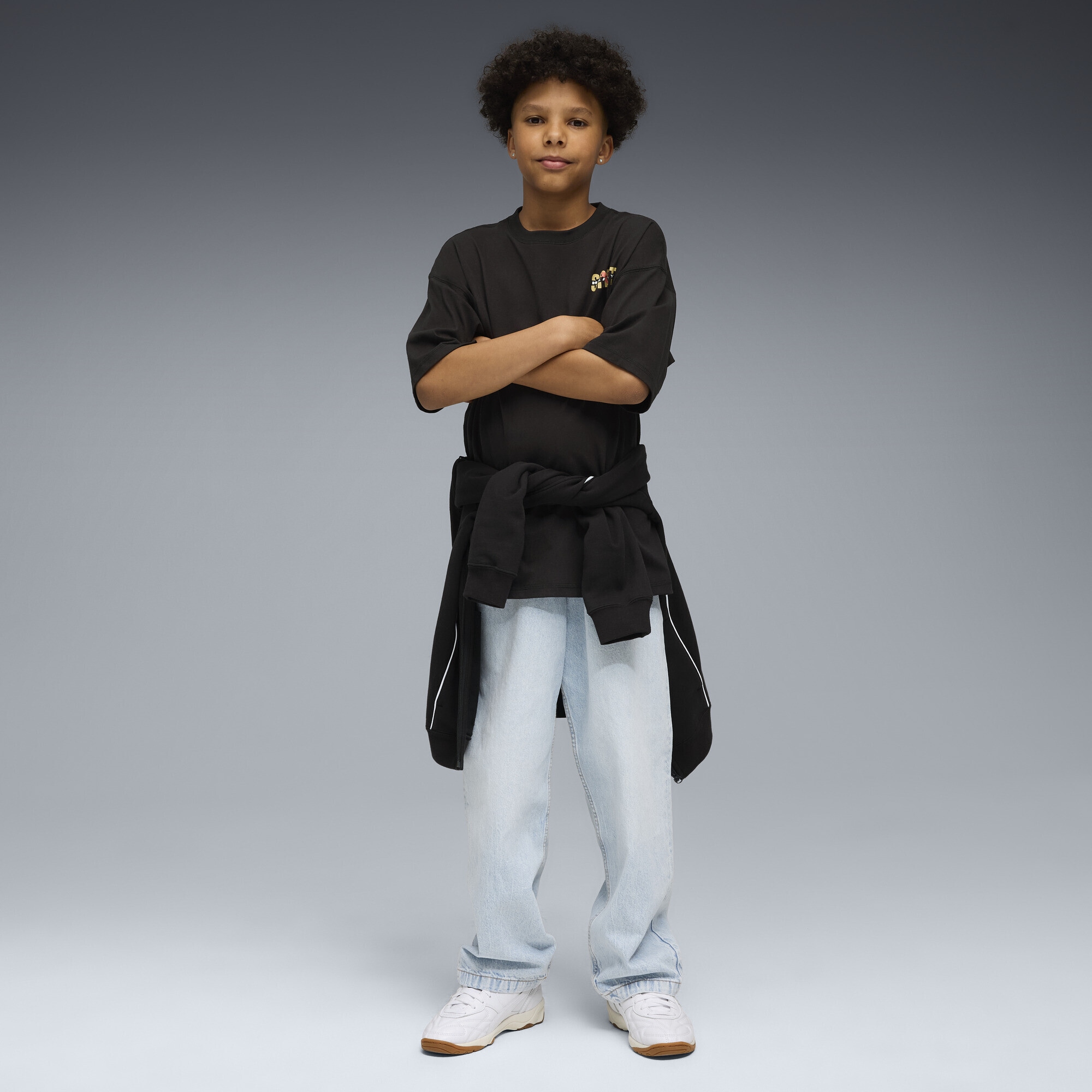 PUMA T-Shirt »Wardrobe Essentials Go Together Oversized Graphic T-Shirt Jungen«