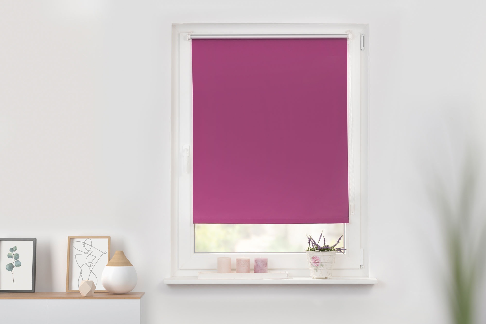 Thumbnail - LICHTBLICK ORIGINAL Seitenzugrollo "Klemmfix Hitzeschutz" verdunkelnd Perlreflex-beschichtet  energiesparend ohne Bohren...