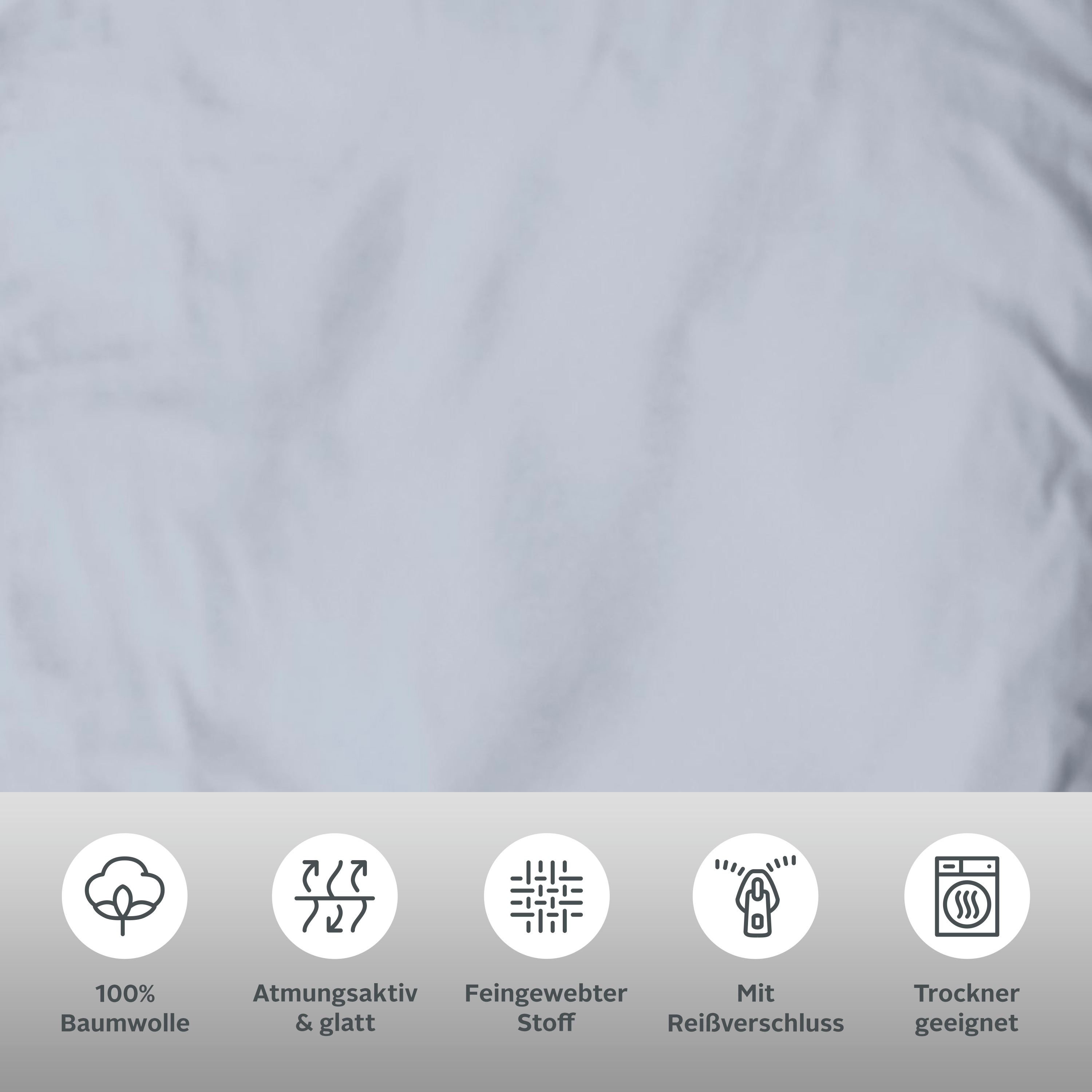 Thumbnail - OTTO home Bettwäsche "Mila in 135x200, 155x220 oder 200x200 cm" 2 Stk. tlg. Mako-Satin, Bettwäsche aus Baumwolle, unifar...