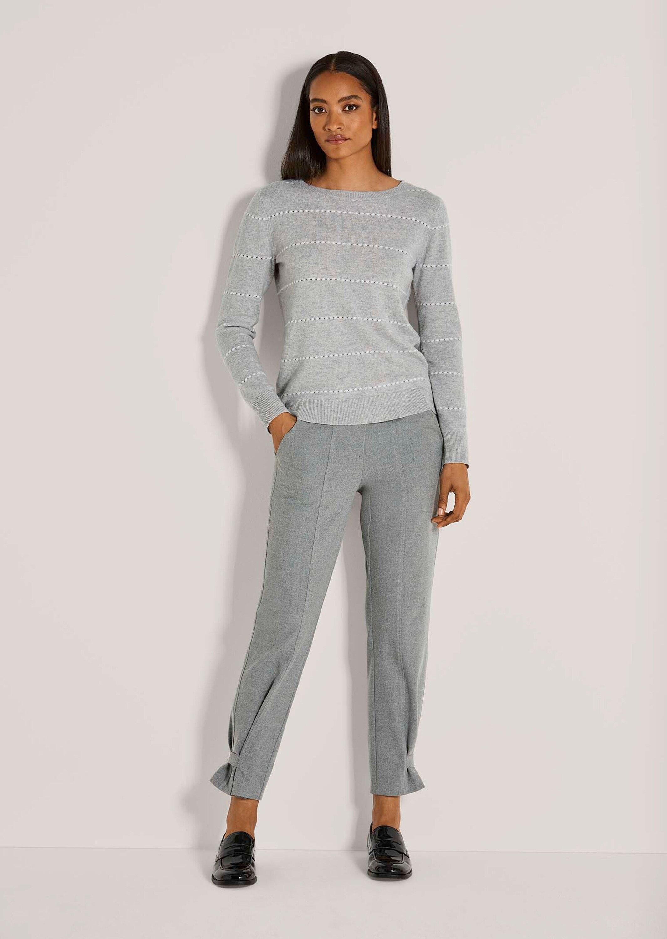 MADELEINE Longpullover "Strickpullover Luxuriöser Kaschmirpullover mit Ajou günstig online kaufen