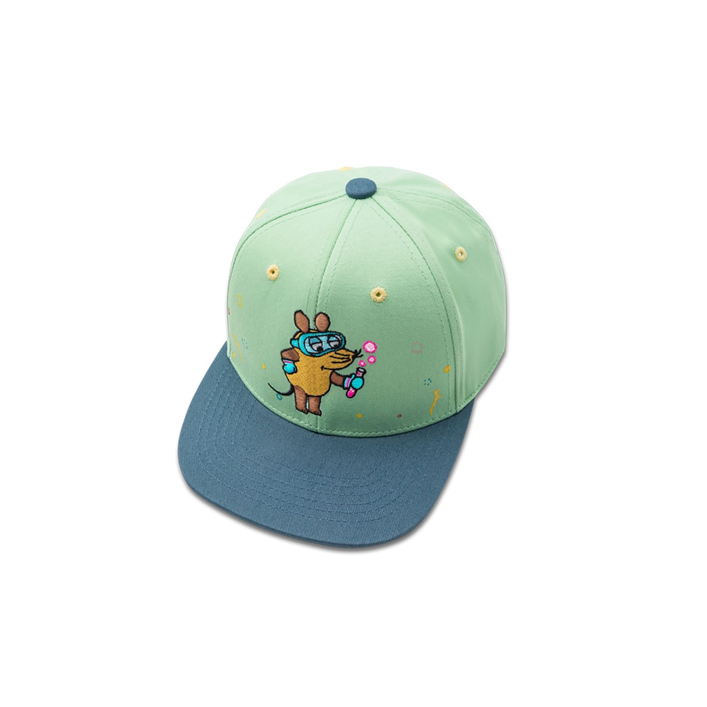 LOGOSHIRT Baseball Cap »Maus - Chemiker«, mit detailreicher Stickerei