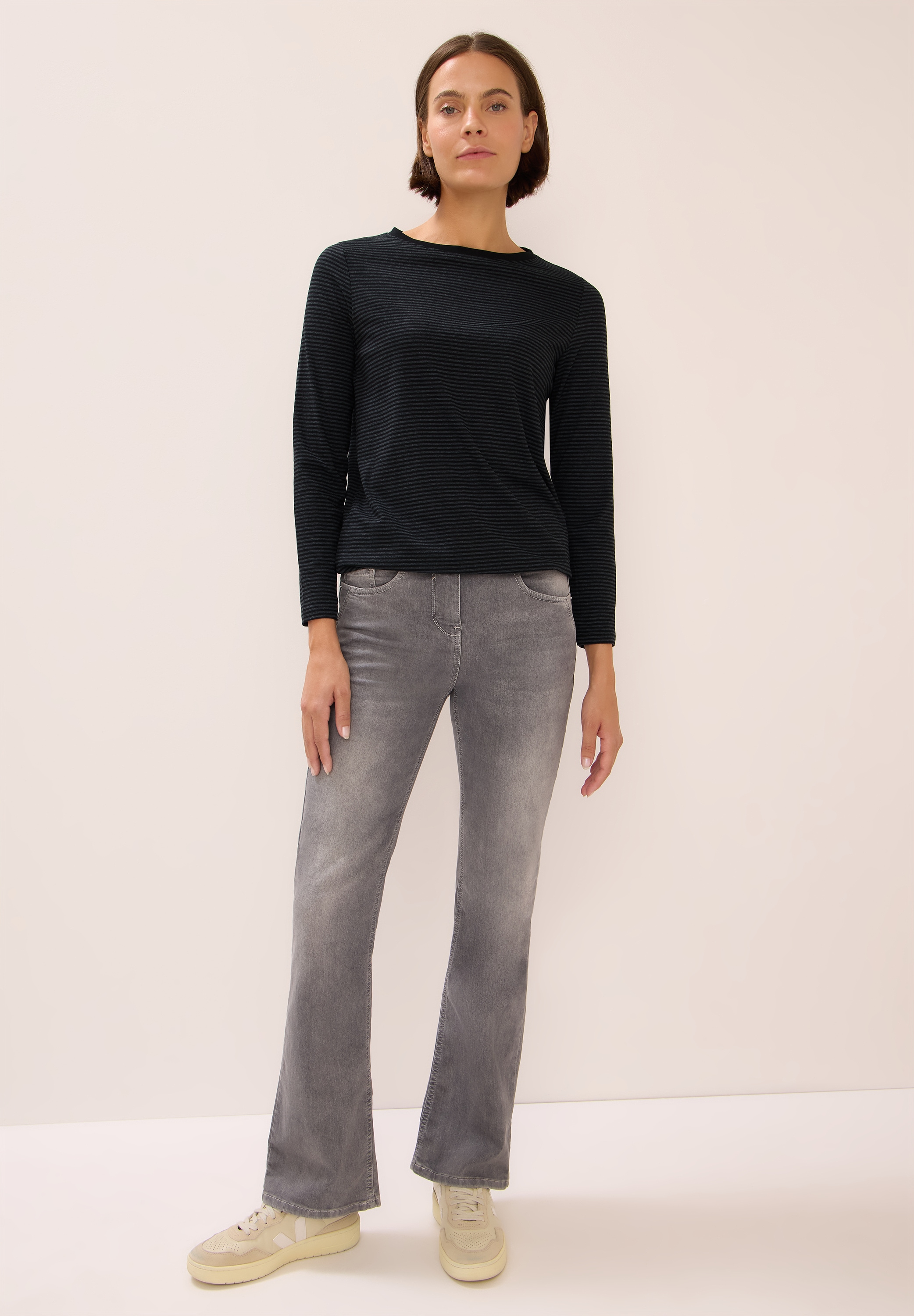 Cecil Langarmshirt, im soften Baumwoll-Mix