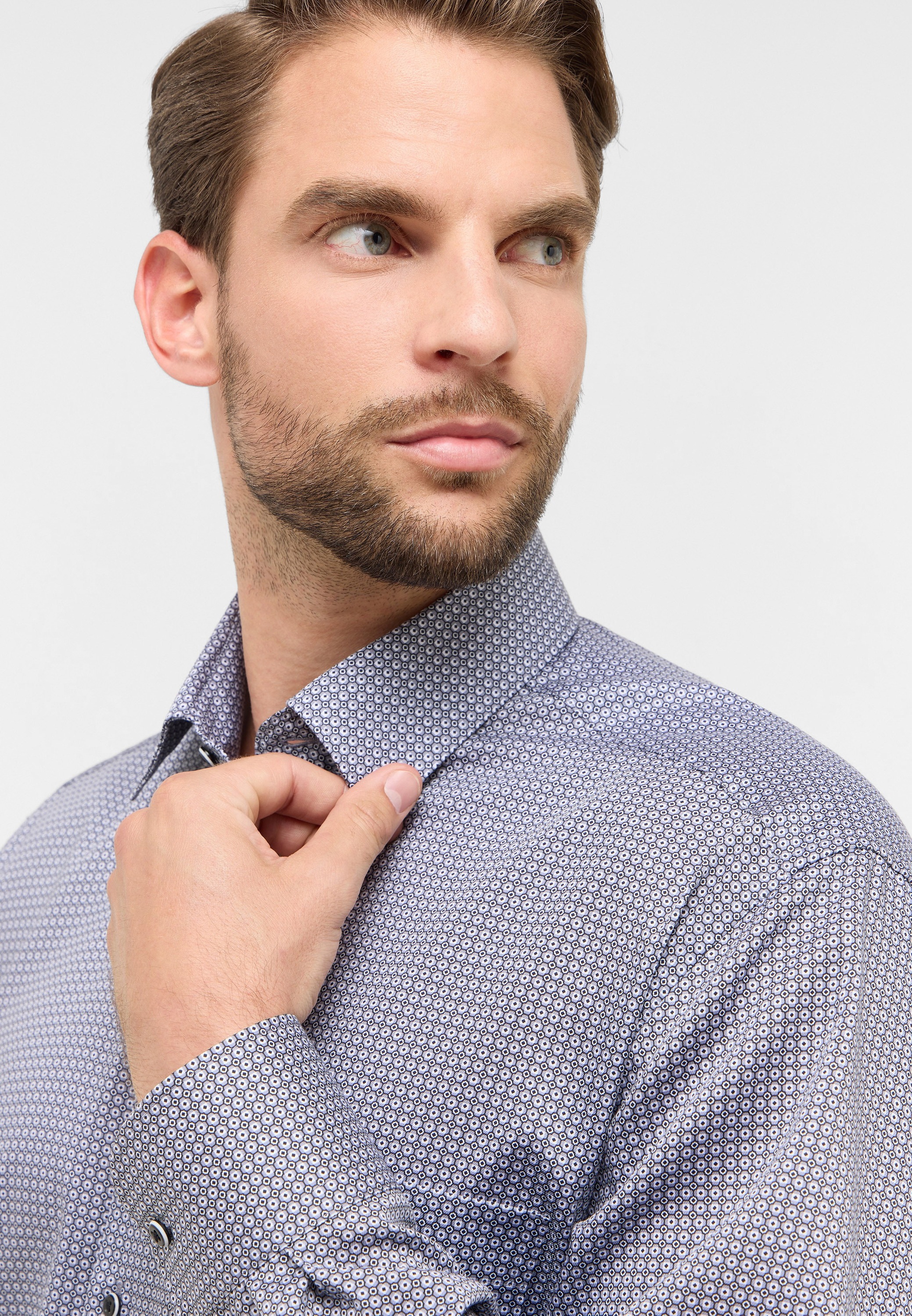 Thumbnail - Eterna Langarmhemd "COMFORT FIT" NON IRON (bügelfrei)